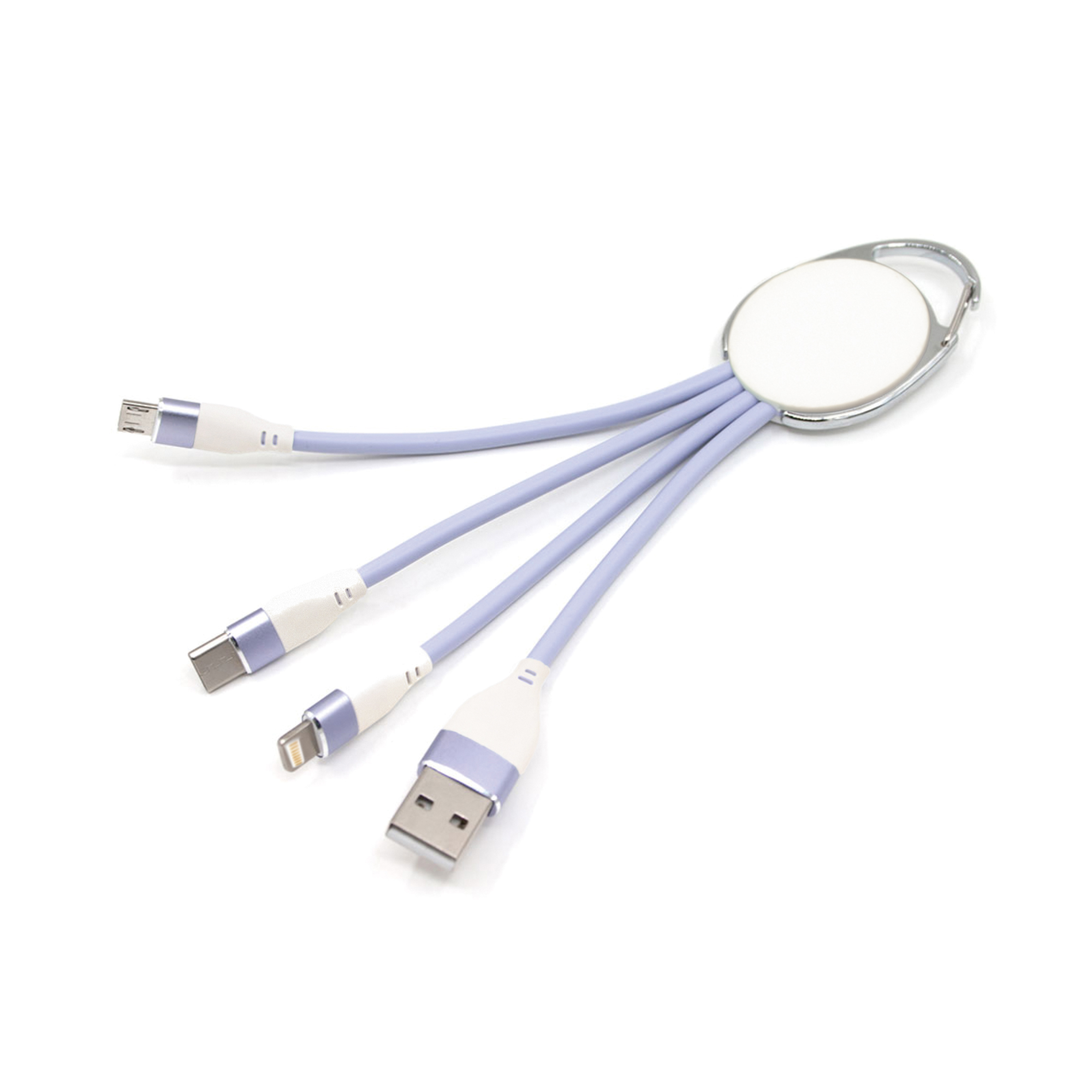 Macarons 3 in 1 Charging Cable with Keyring - Image 4