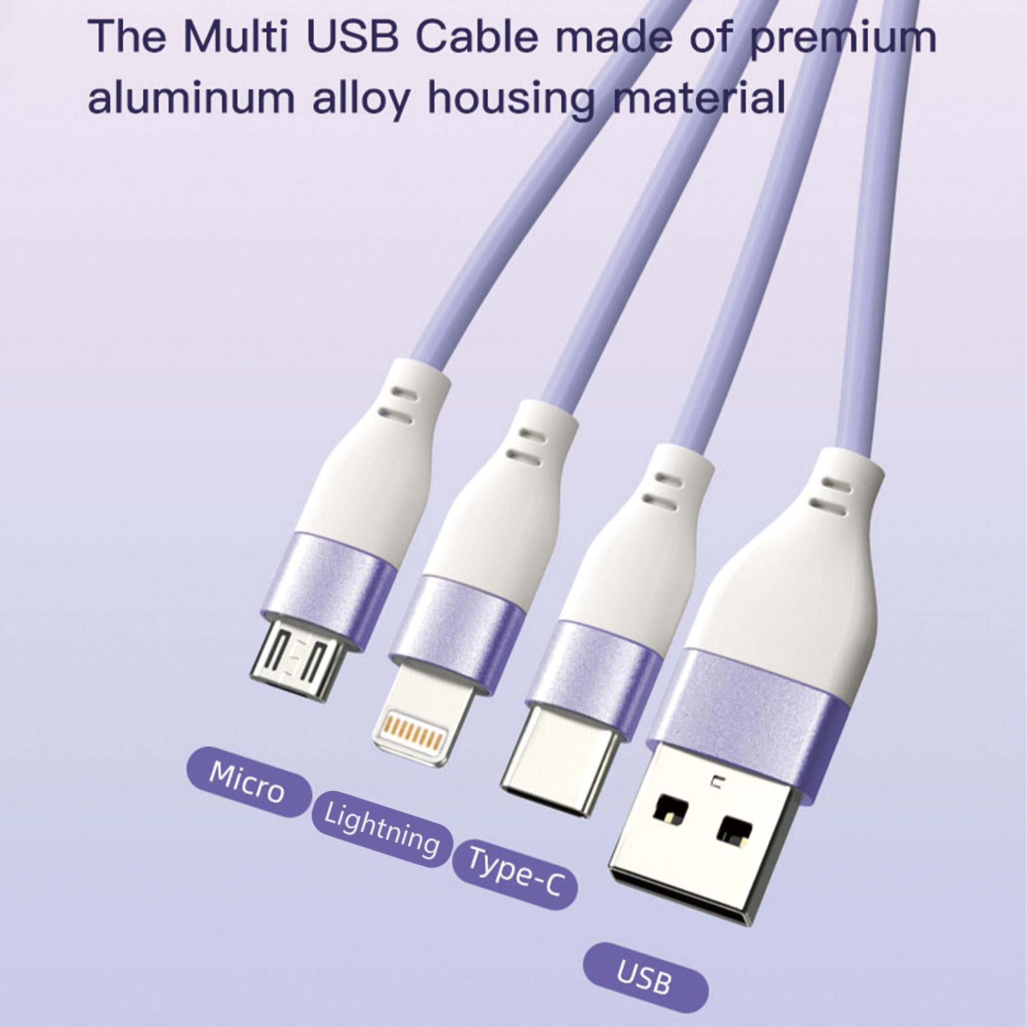 Macarons 3 in 1 Charging Cable with Keyring - Image 8