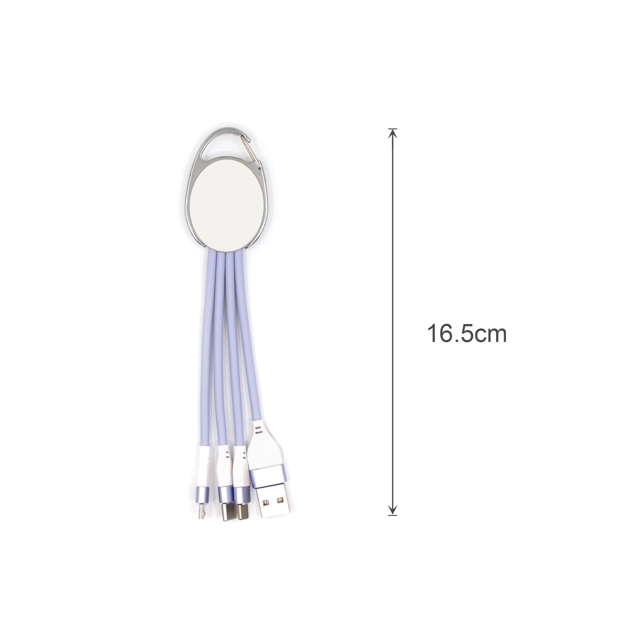 Macarons 3 in 1 Charging Cable with Keyring - Image 6