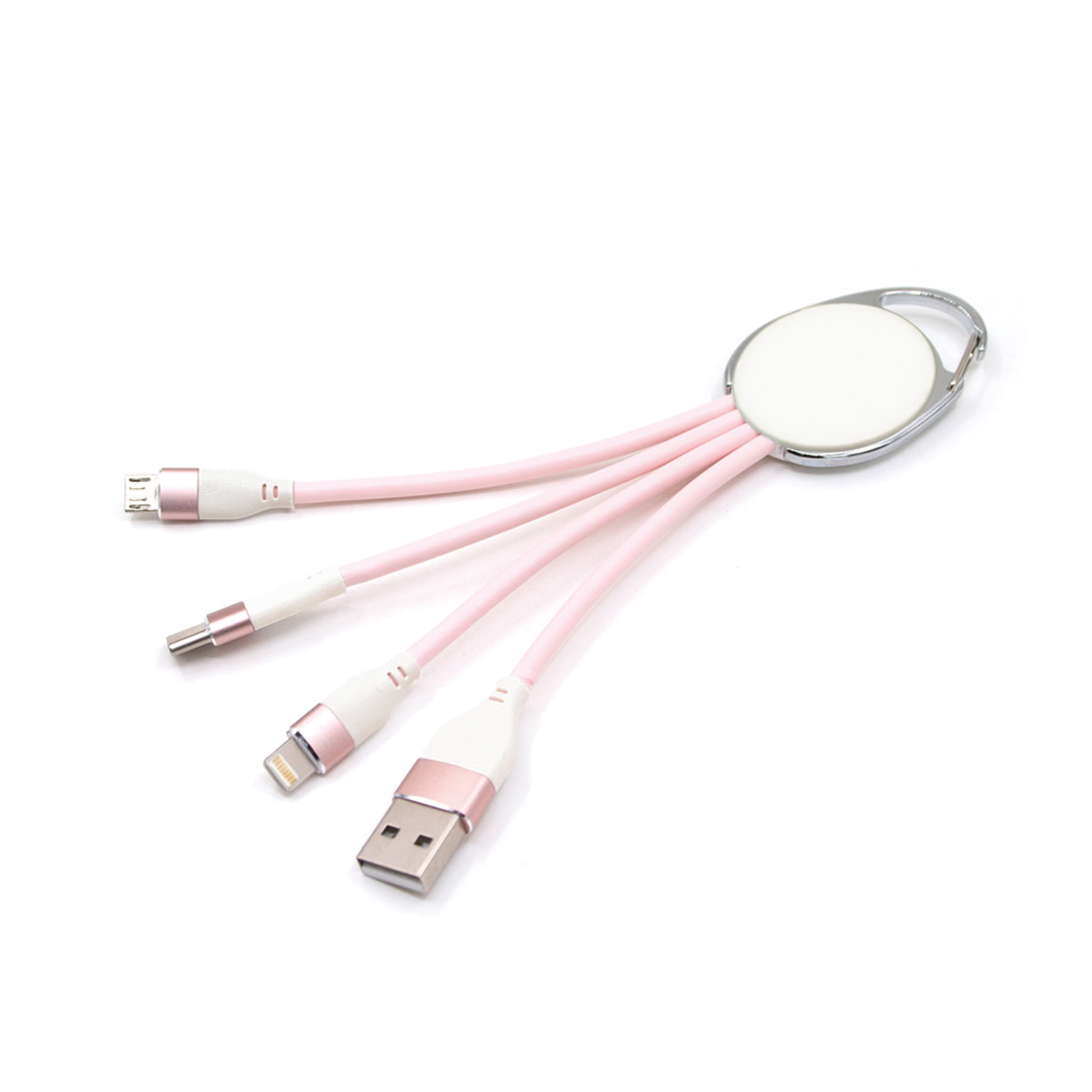 Macarons 3 in 1 Charging Cable with Keyring - Image 3