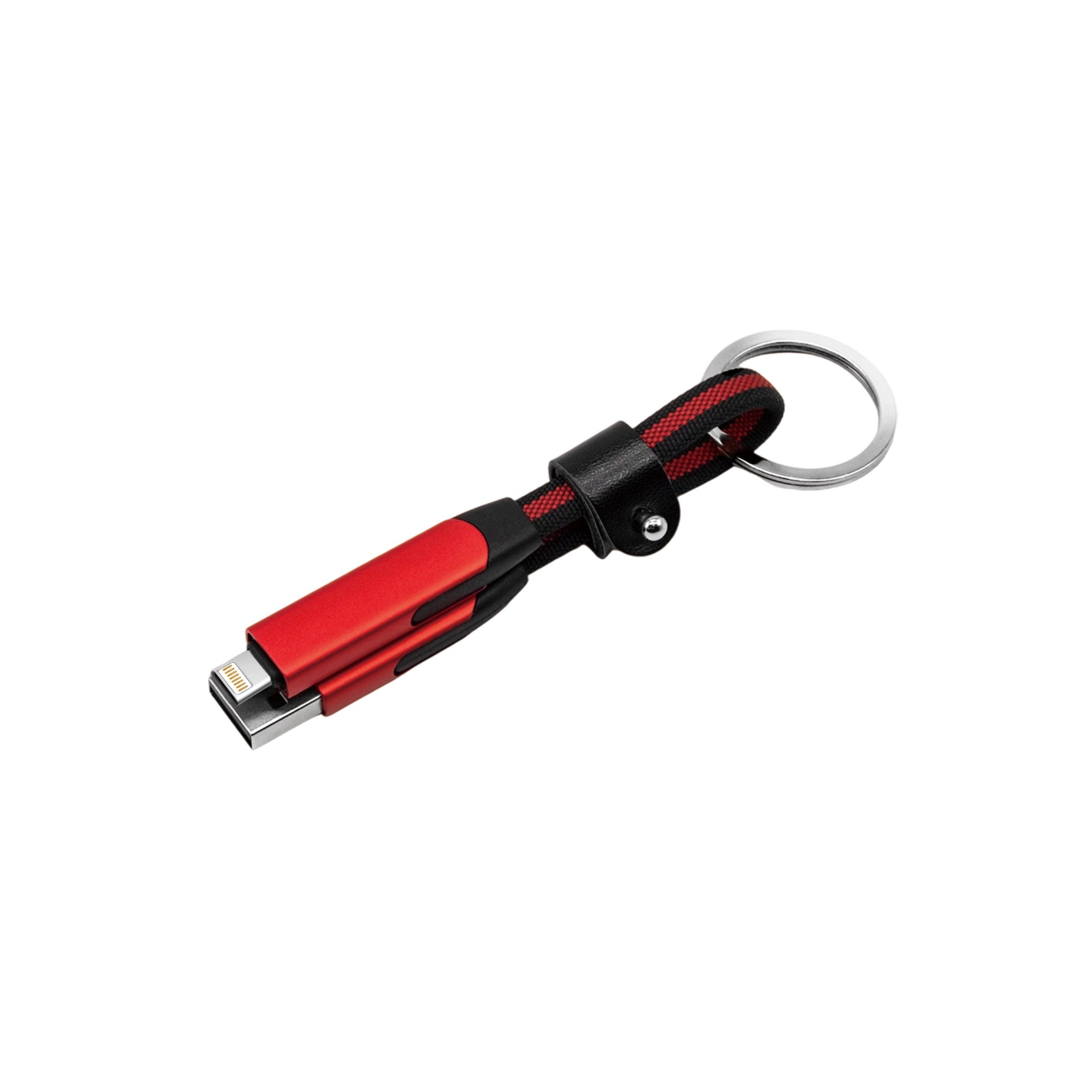 60W 6-in-1 Braided Charging Cable with Keyring - Image 8