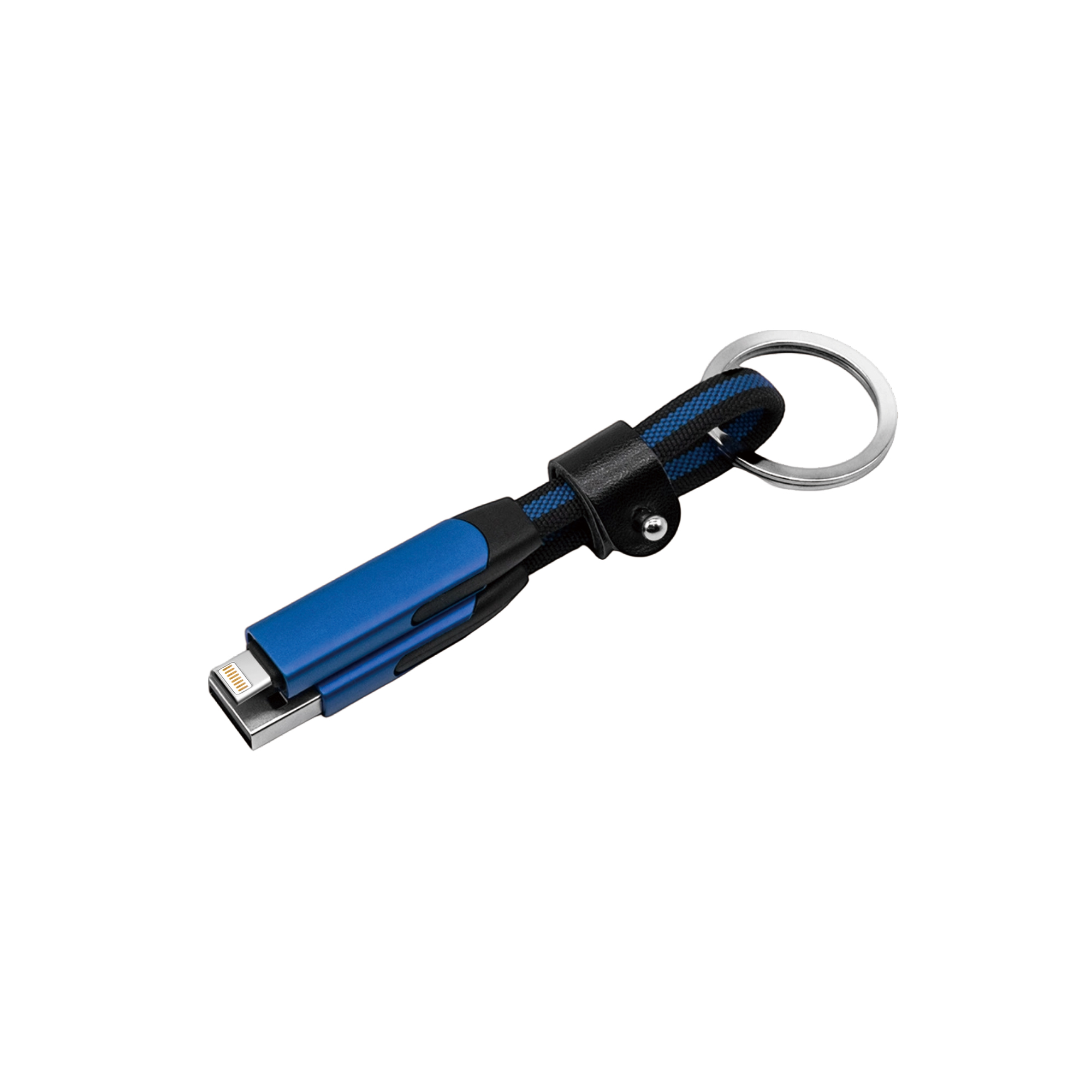 60W 6-in-1 Braided Charging Cable with Keyring - Image 5