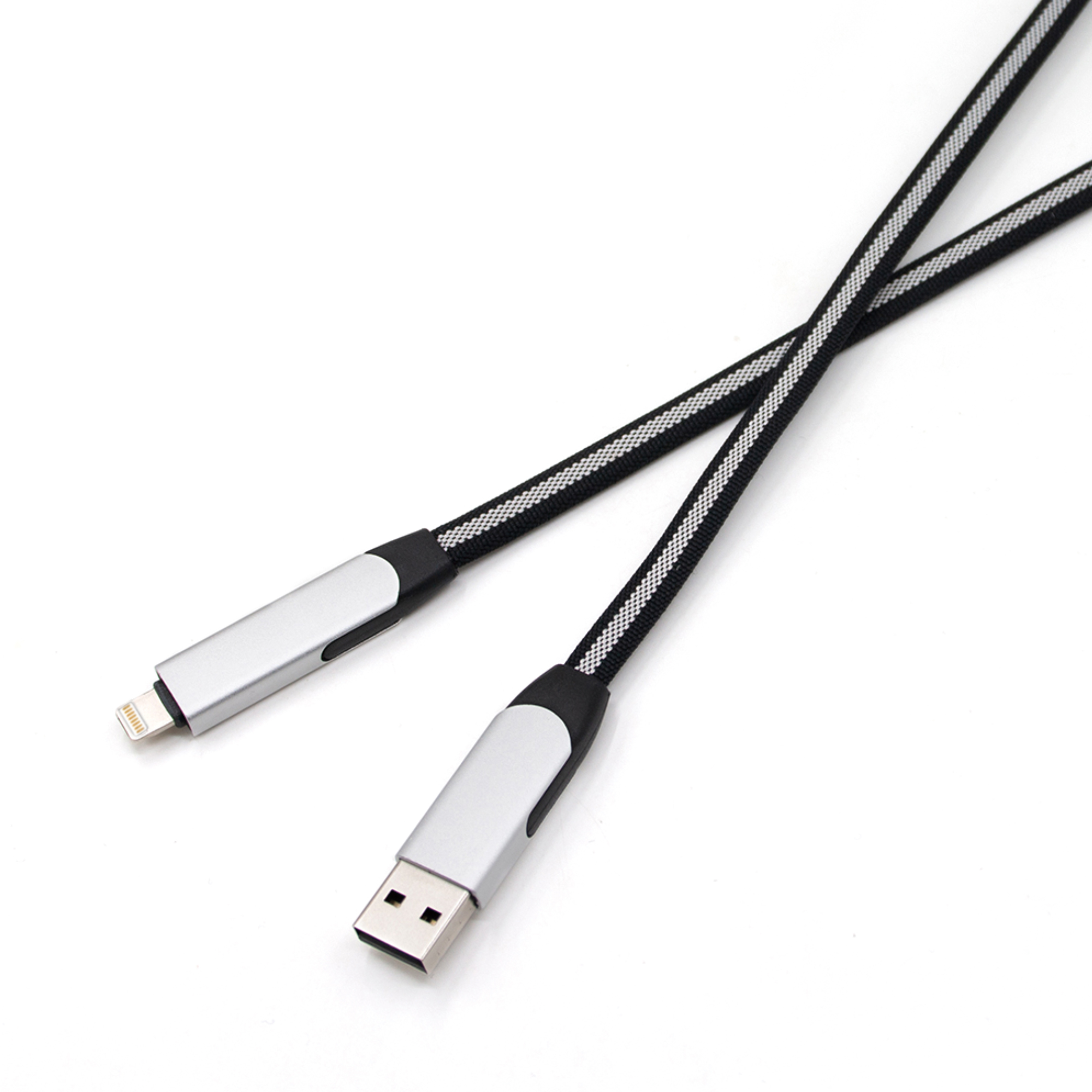 60W 6-in-1 Long Braided Charging Cable - Image 3