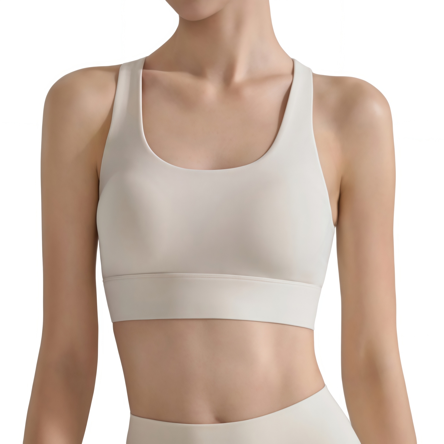Women's Cross Back Yoga Crop Bra Tank - Image 4