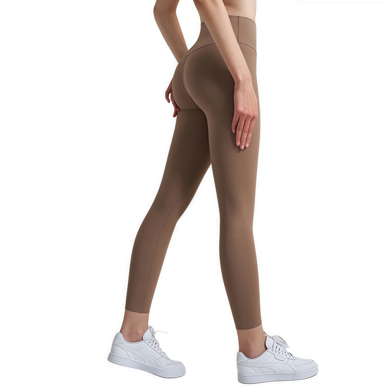 Women's High-Waisted Elastic LYCRA Yoga Long Leggings - Image 2