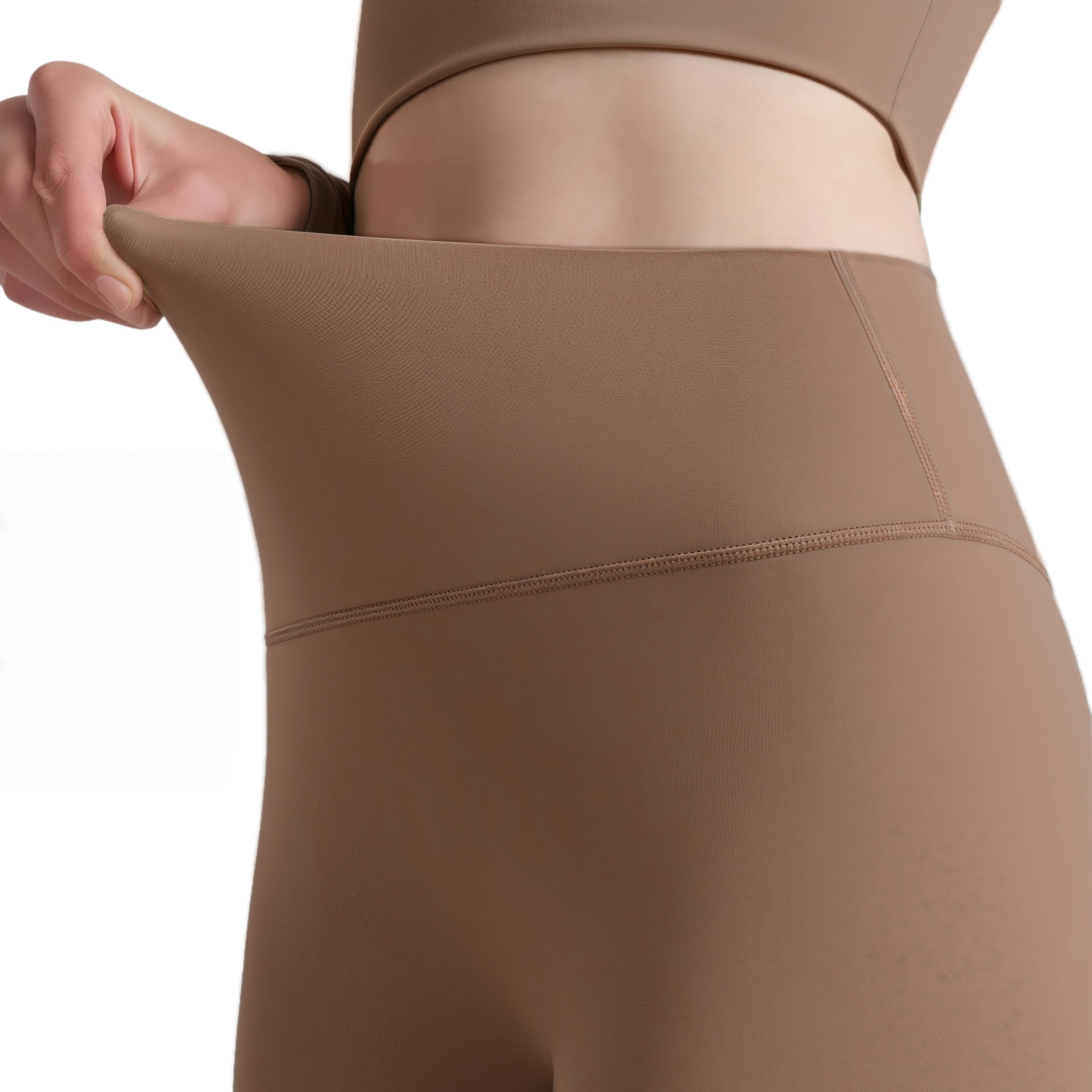 Women's High-Waisted Elastic LYCRA Yoga Long Leggings - Image 5
