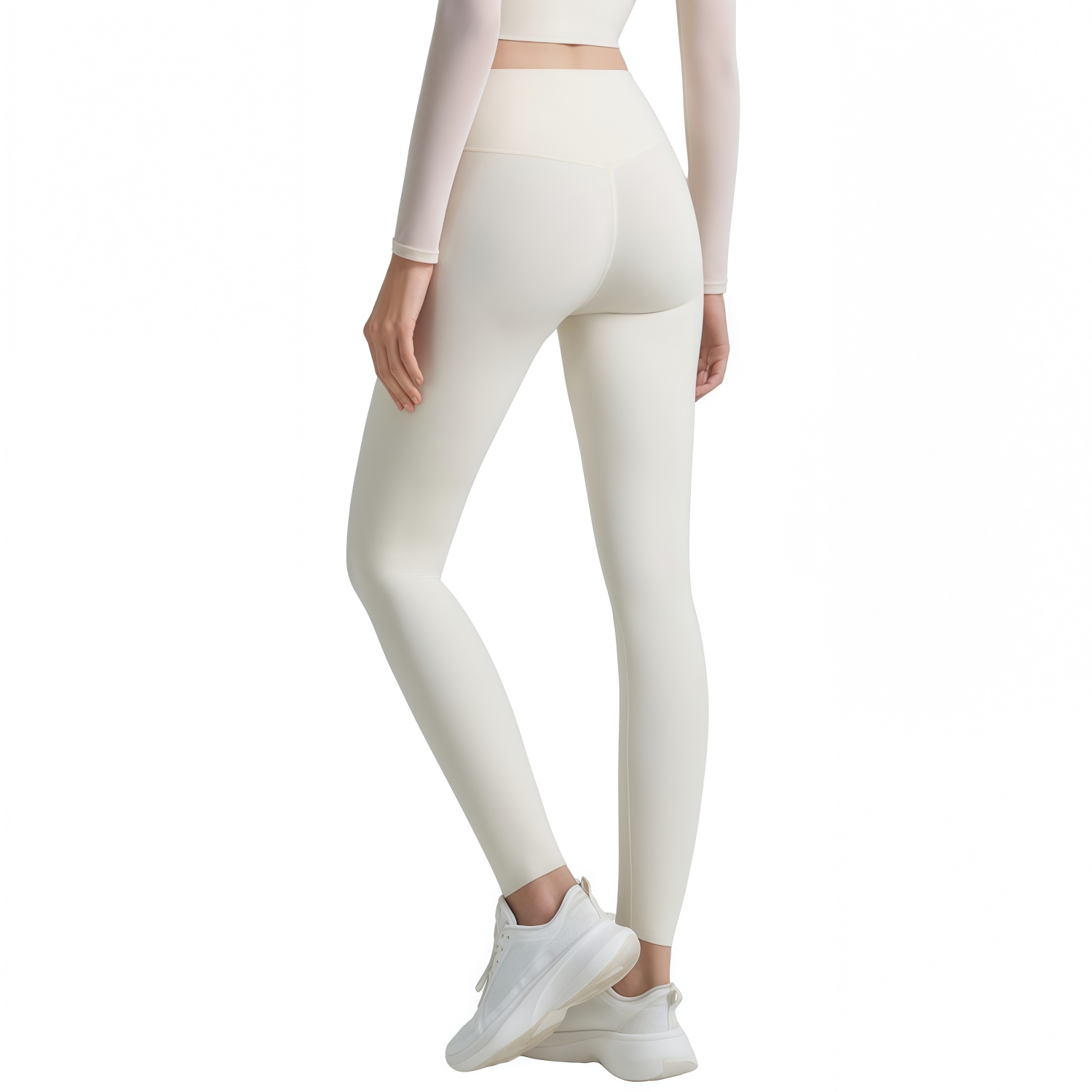 Women's High-Waisted Elastic LYCRA Yoga Long Leggings - Image 3