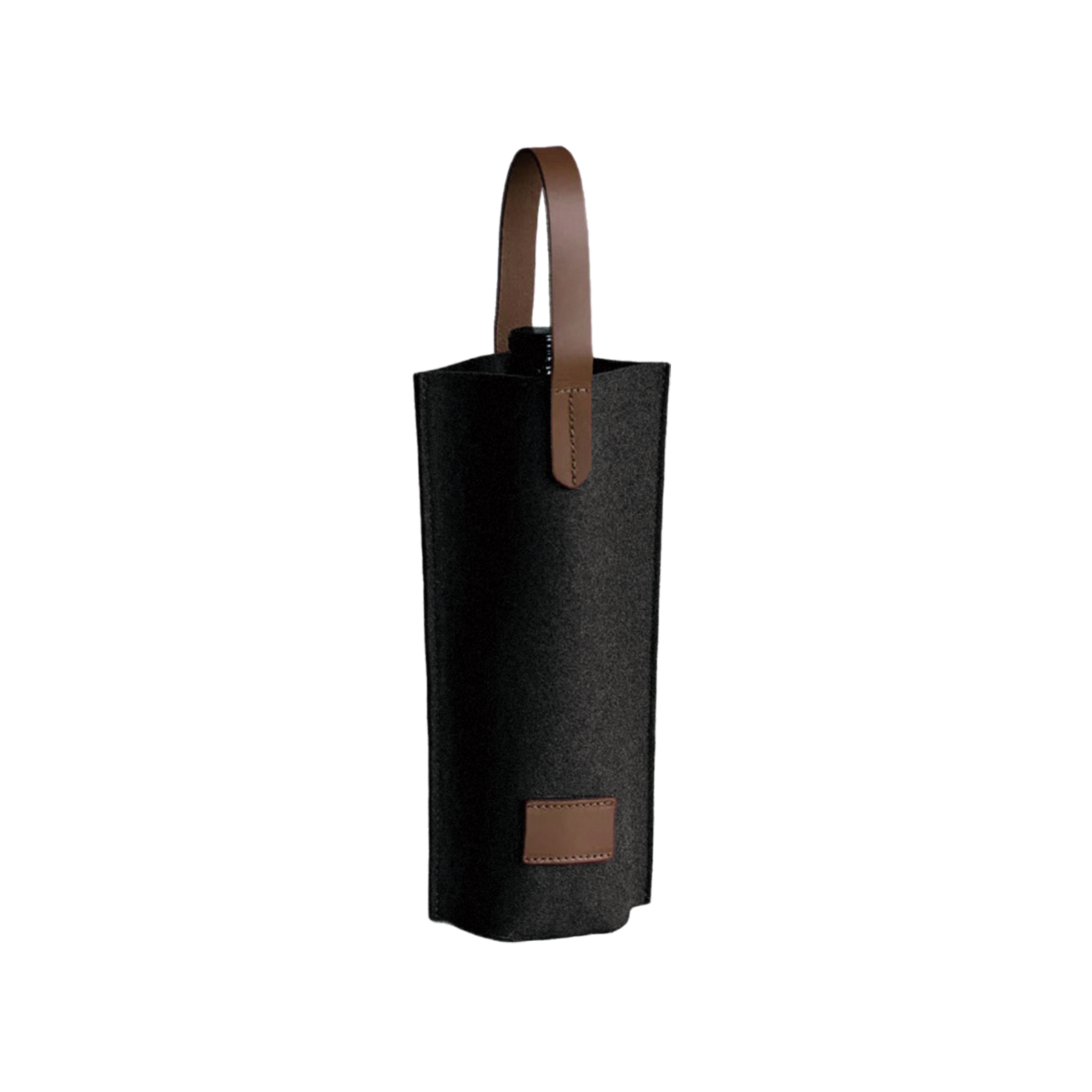 Felt Single Bottle Wine Bag - Image 3