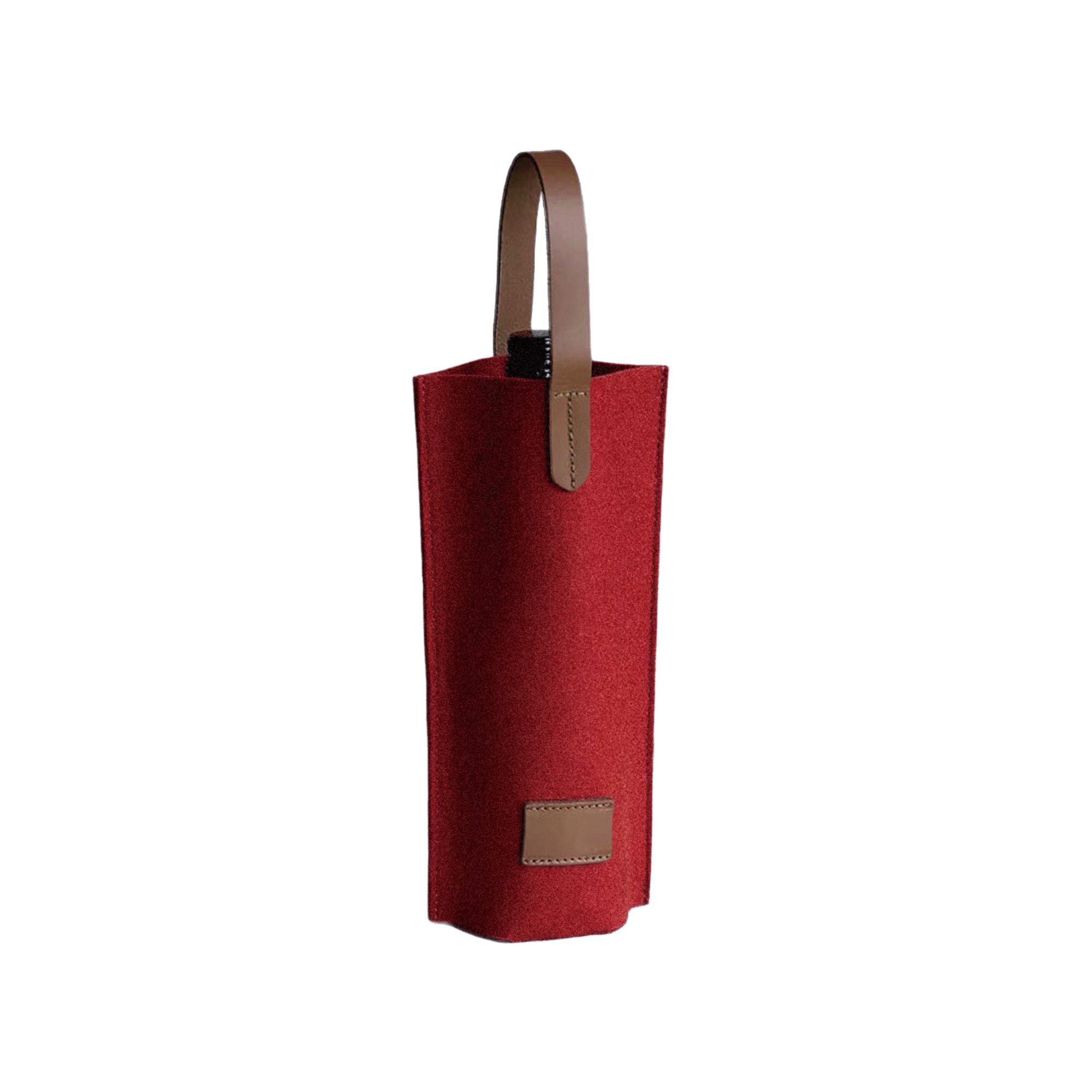 Felt Single Bottle Wine Bag - Image 5