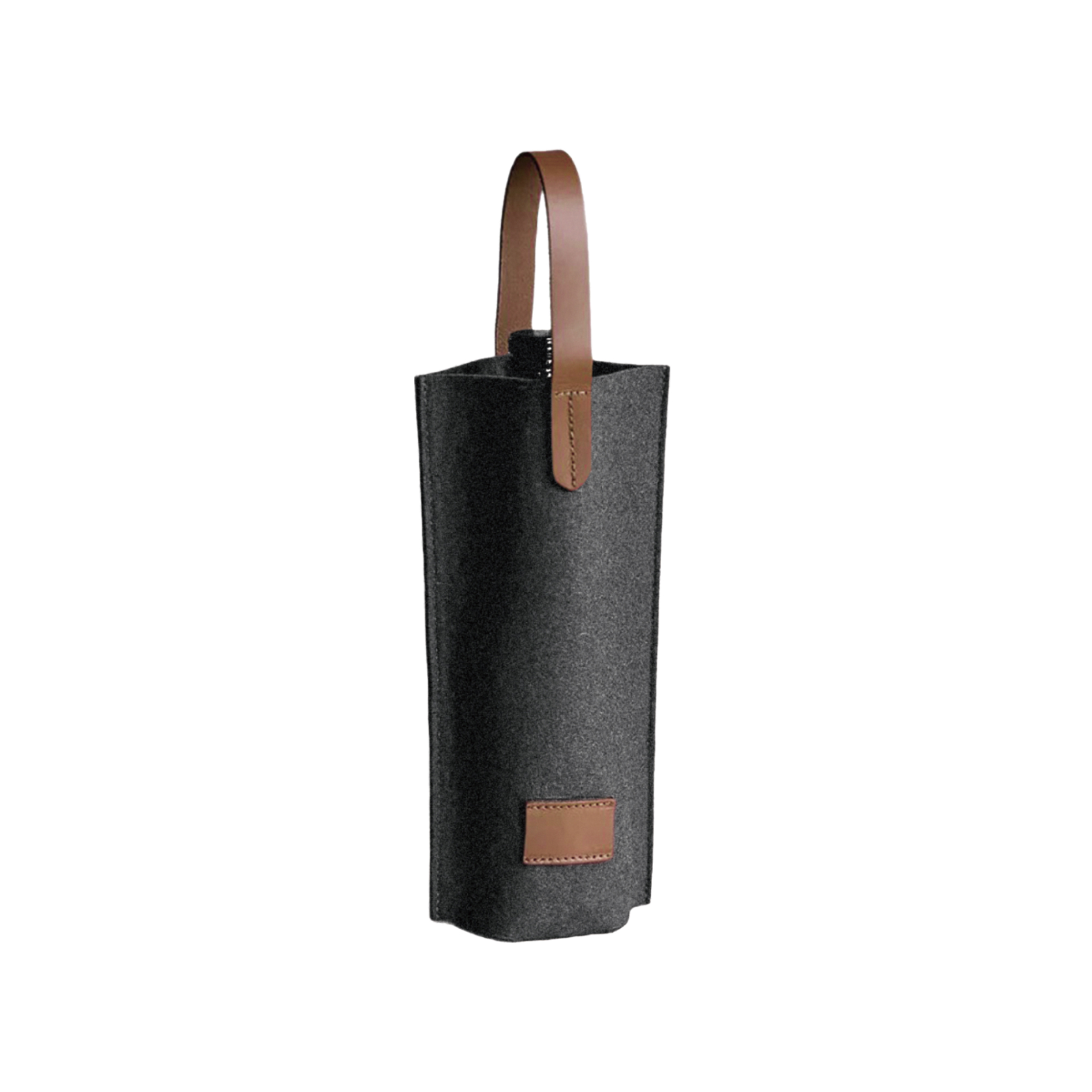 Felt Single Bottle Wine Bag - Image 6