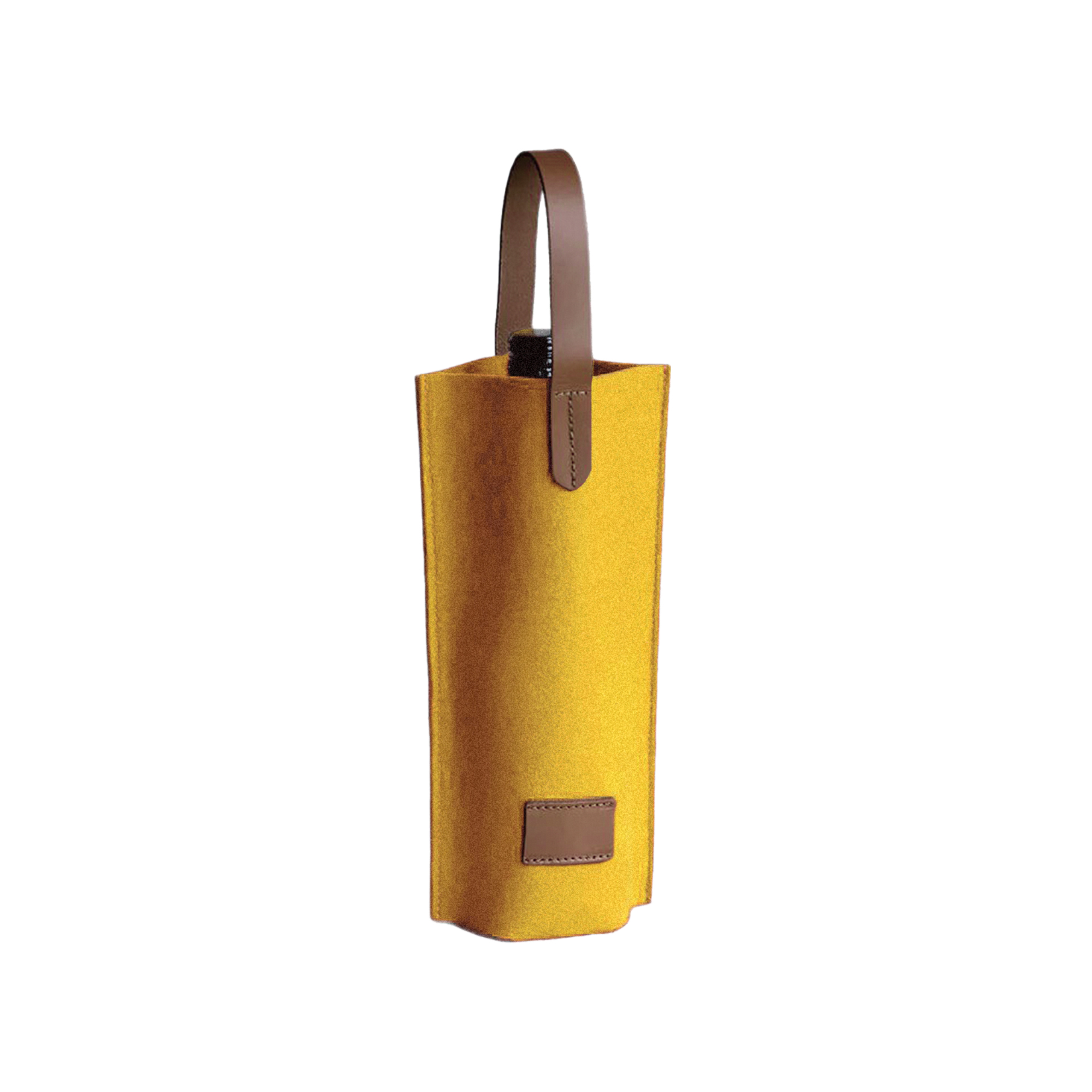 Felt Single Bottle Wine Bag - Image 4