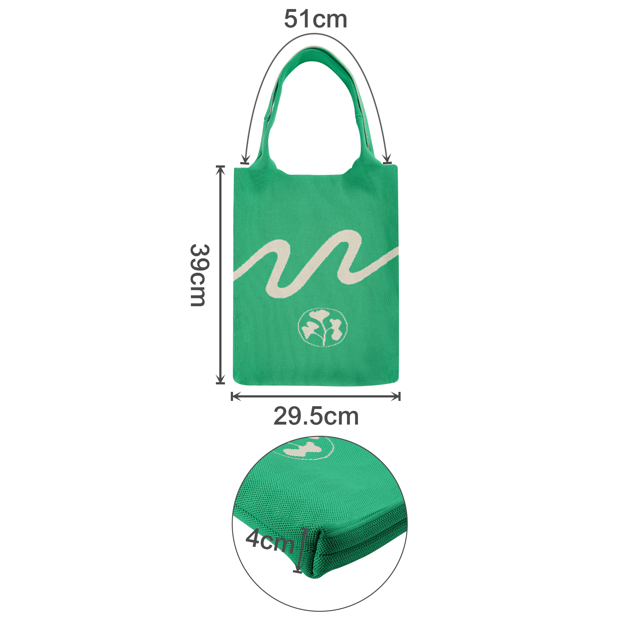 Large Capacity Knitted Shoulder Bag - Image 2