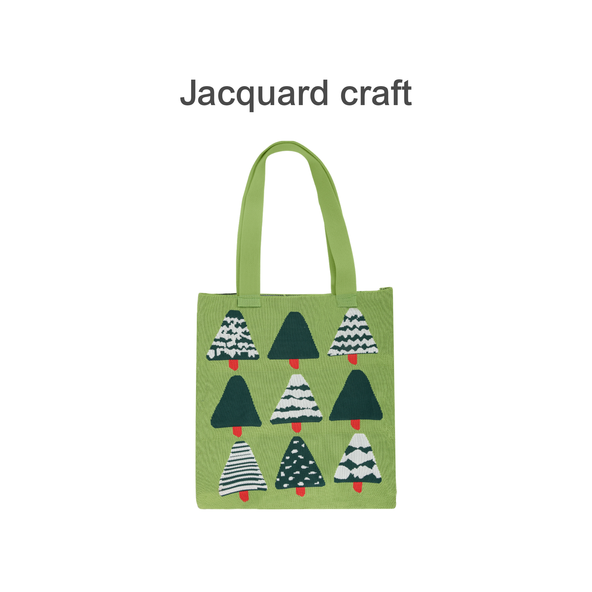 Knitted Flat Tote Bag - Image 5