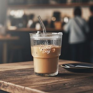 Puccino Glass Ice Coffee Cup