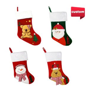 Custom Felt Patch Christmas Stocking