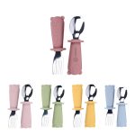 Silicone Stainless Steel Kids Cutlery