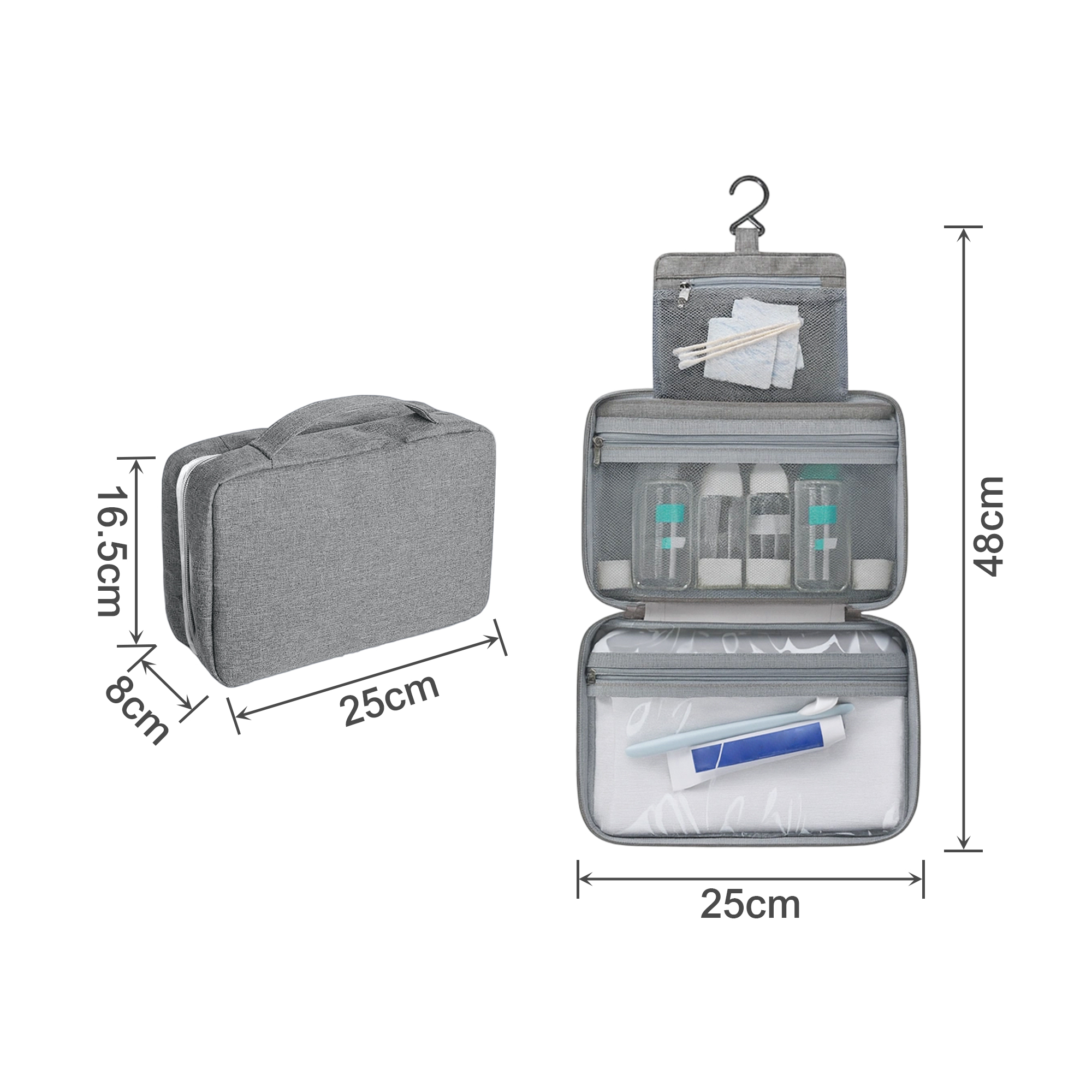 Portable Hanging Travel Toiletry Bag - Image 5