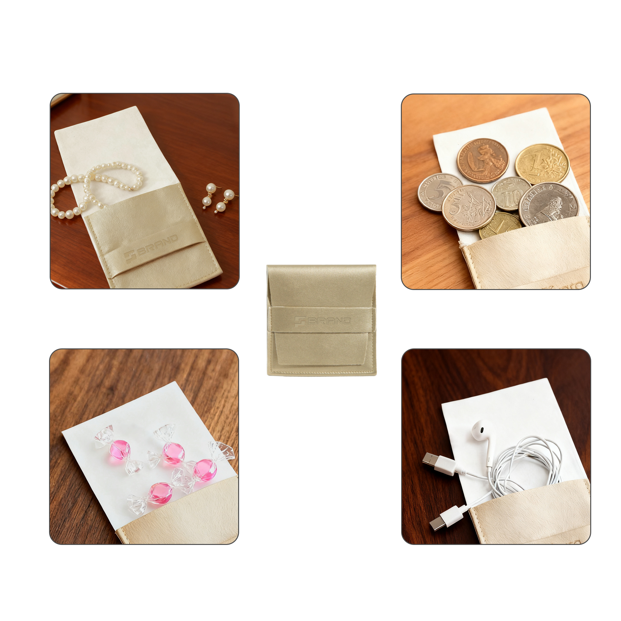 PU Leather Flip Jewellery Pouch - Image 17