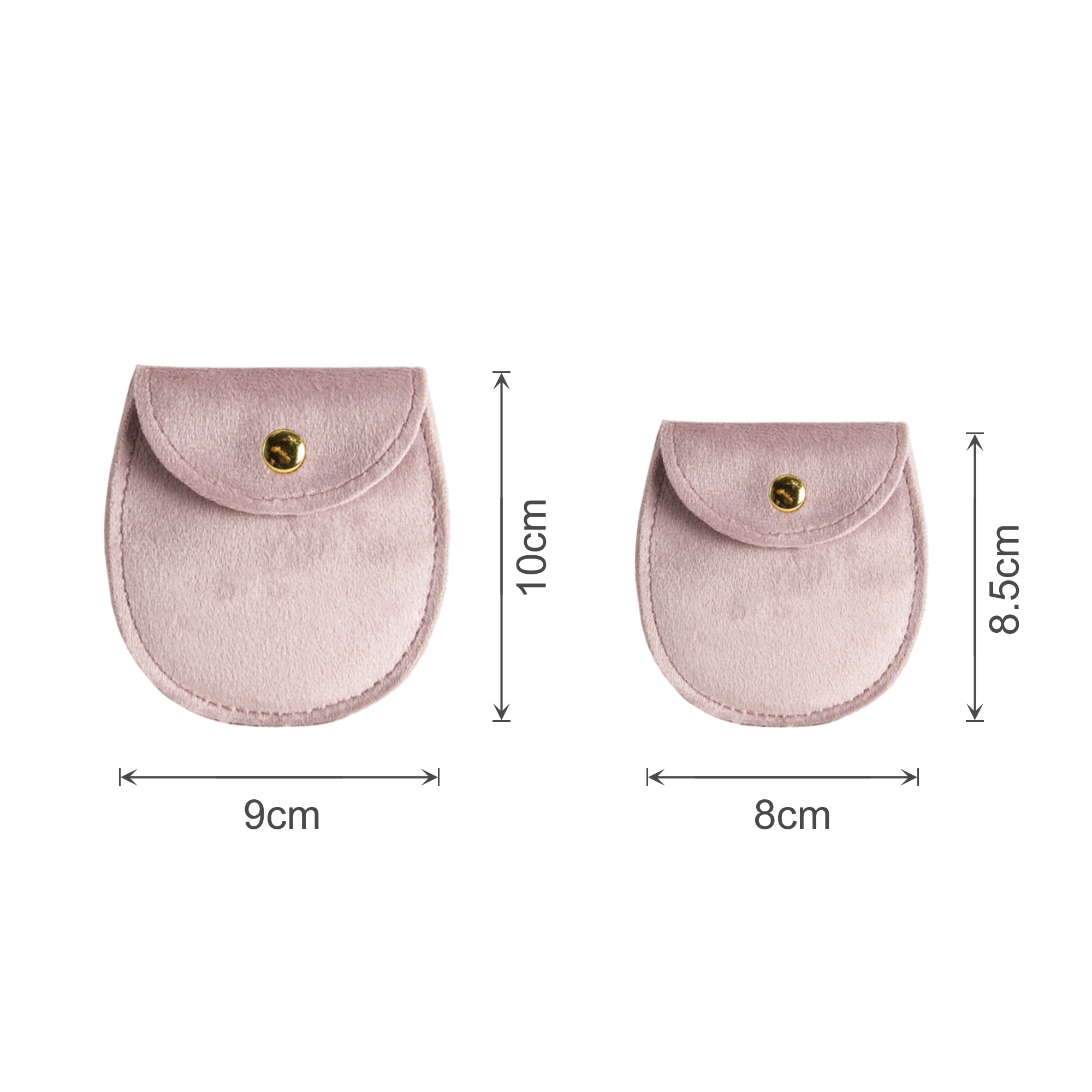 Oval Velvet Jewellery Pouch - Image 7