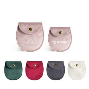 Oval Velvet Jewellery Pouch