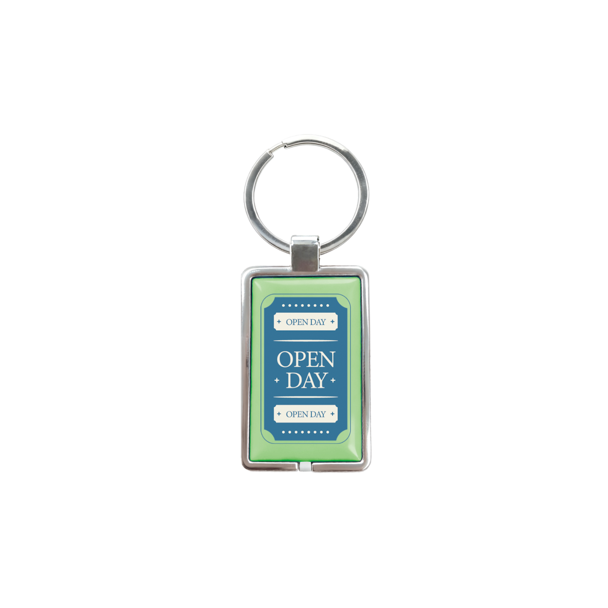 NFC Epoxy Square Tag with Metal Keyring - Image 2