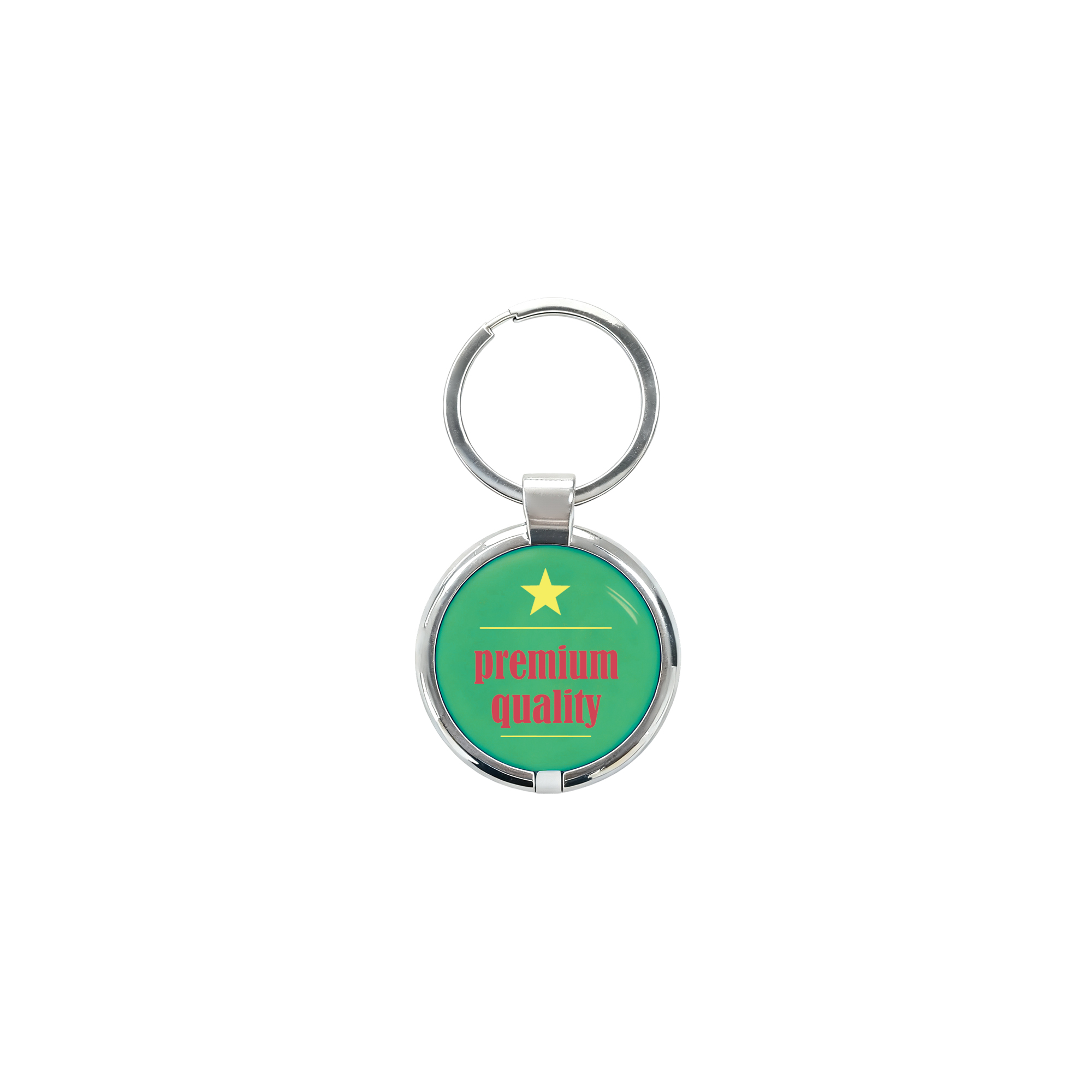 NFC Epoxy Round Tag with Metal Keyring - Image 2