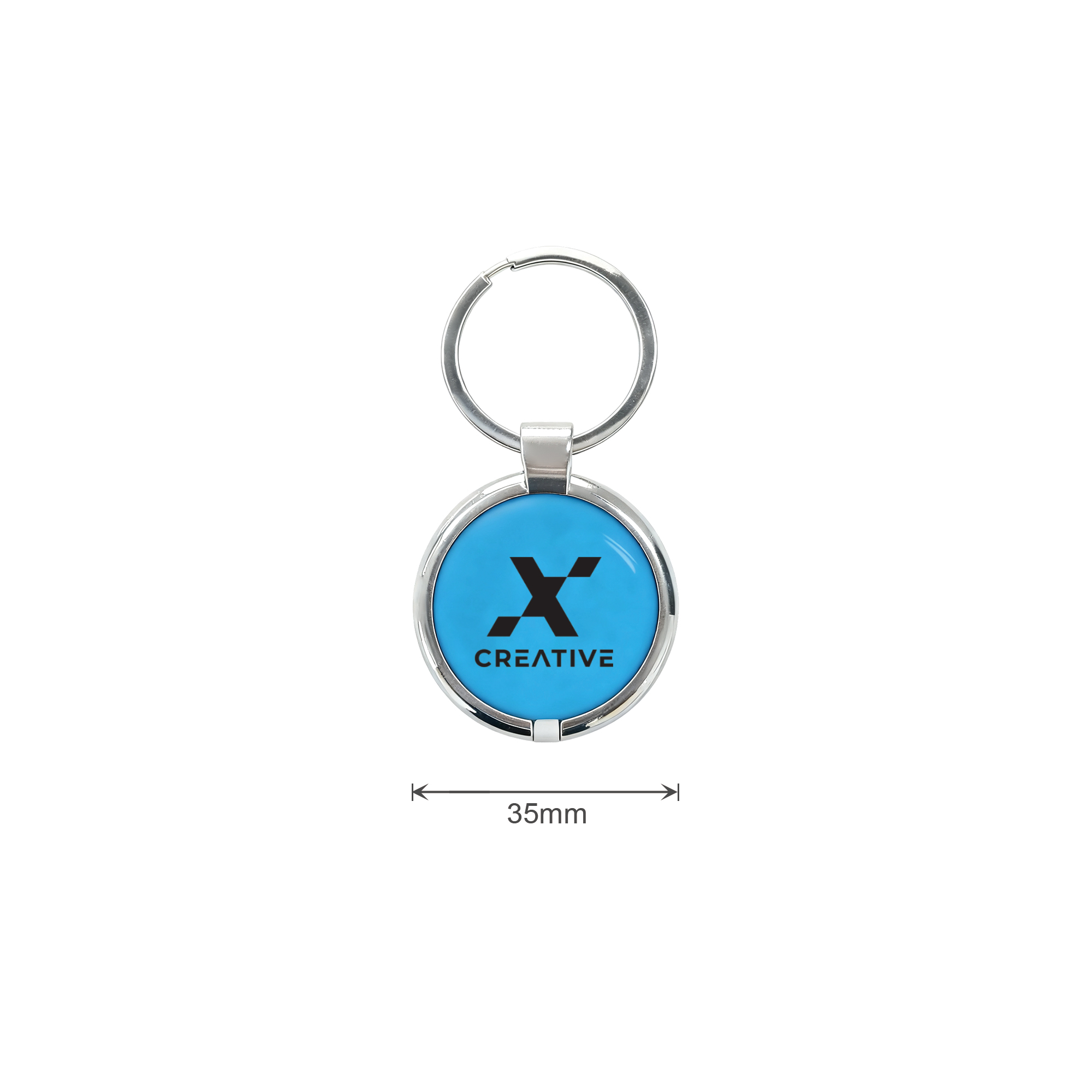NFC Epoxy Round Tag with Metal Keyring - Image 5