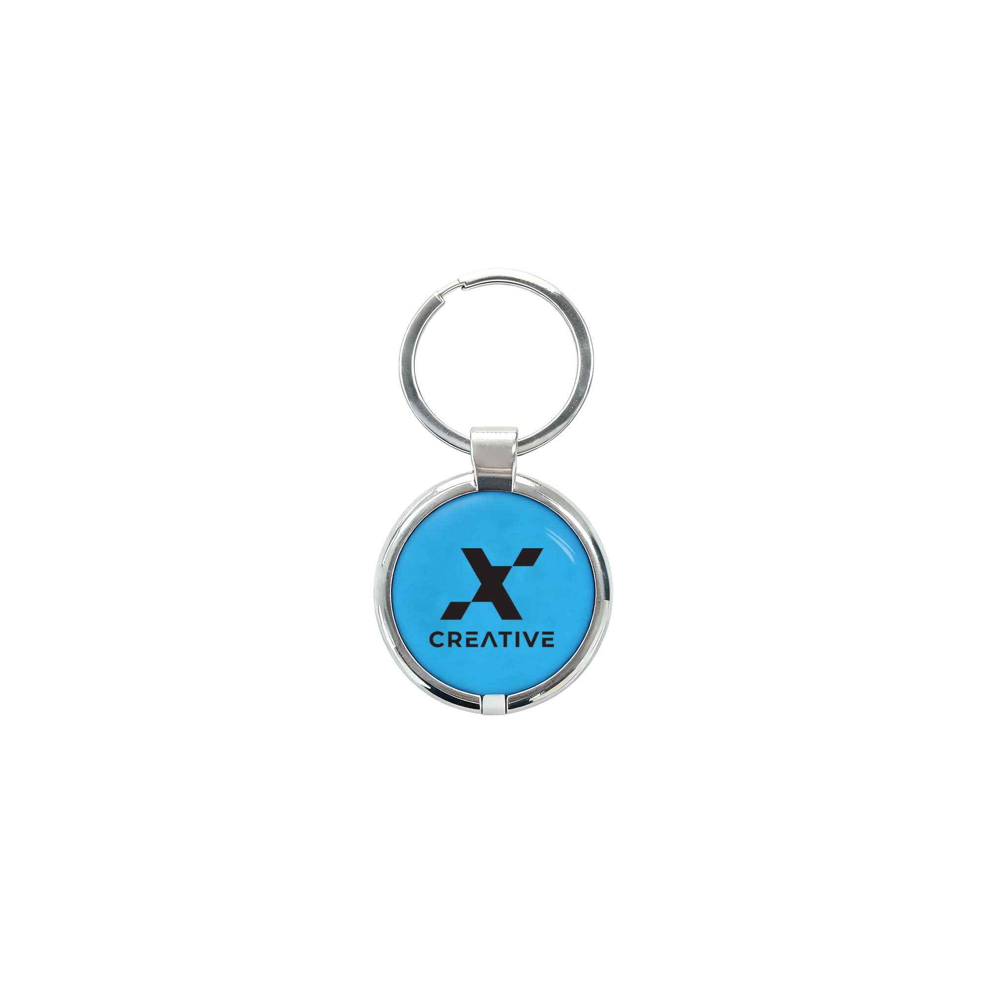 NFC Epoxy Round Tag with Metal Keyring - Image 3