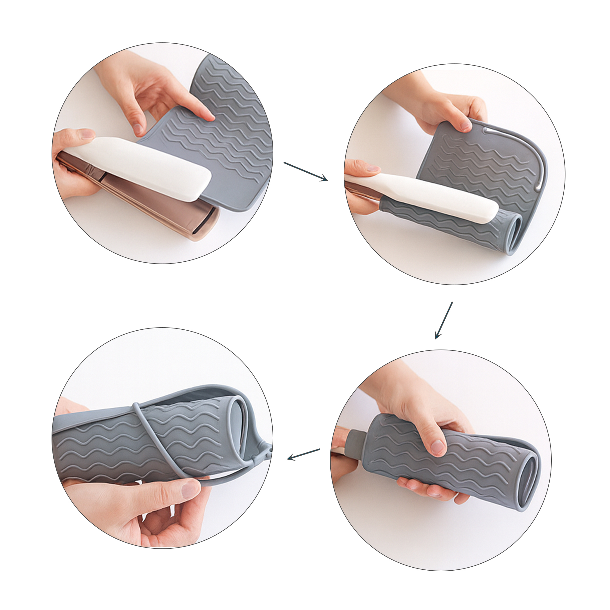 Travel Silicone Hair Straightener Pad - Image 13