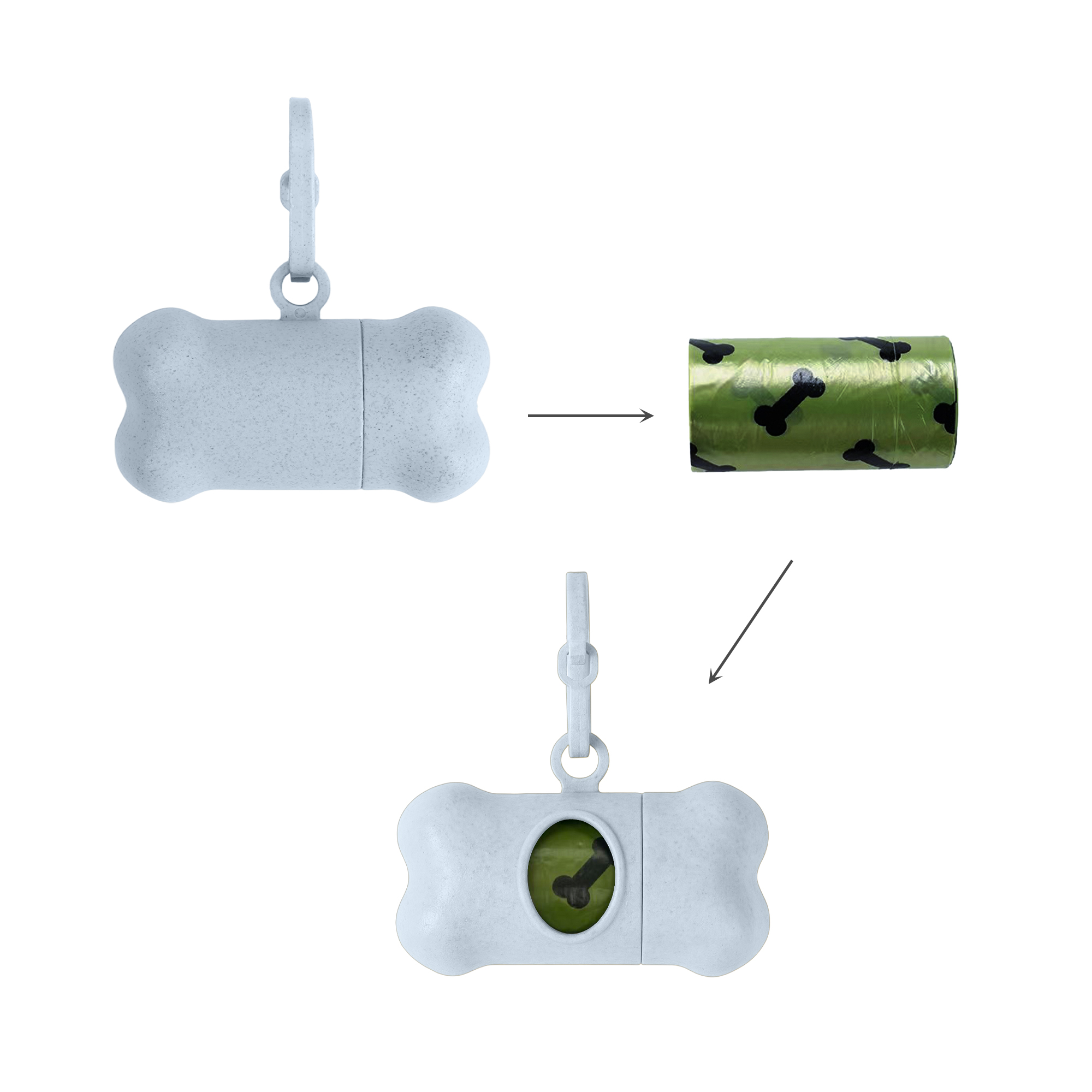 Eco Bone Shape Pet Wastebag Dispenser - Image 10