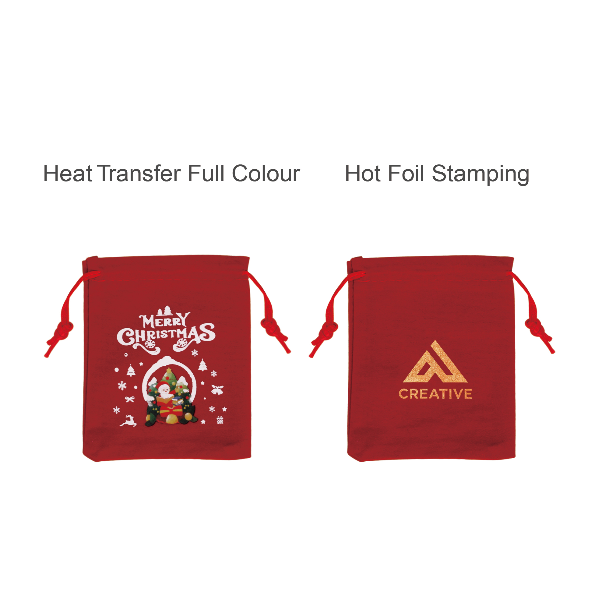 Christmas Drawstring Gift Bags - Image 8
