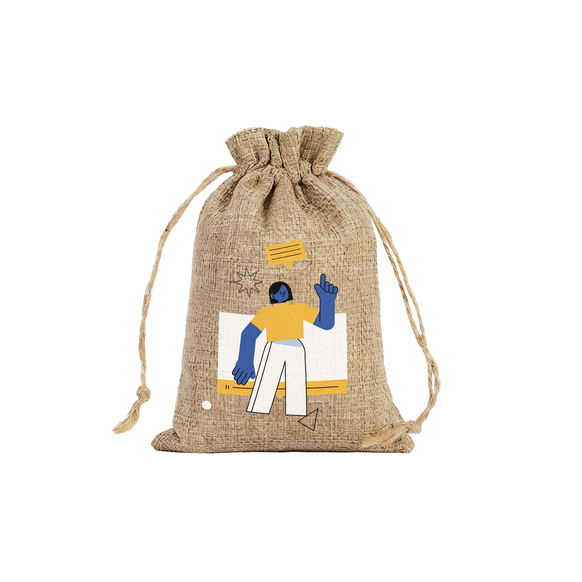 Linen Drawstring Gift Bags - Image 2