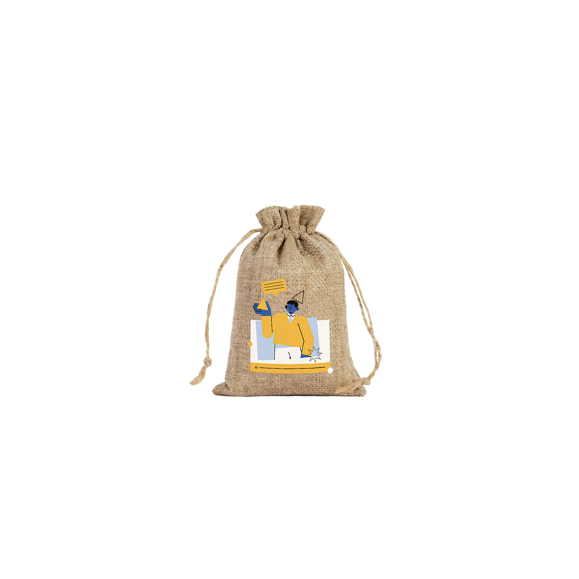 Linen Drawstring Gift Bags - Image 3