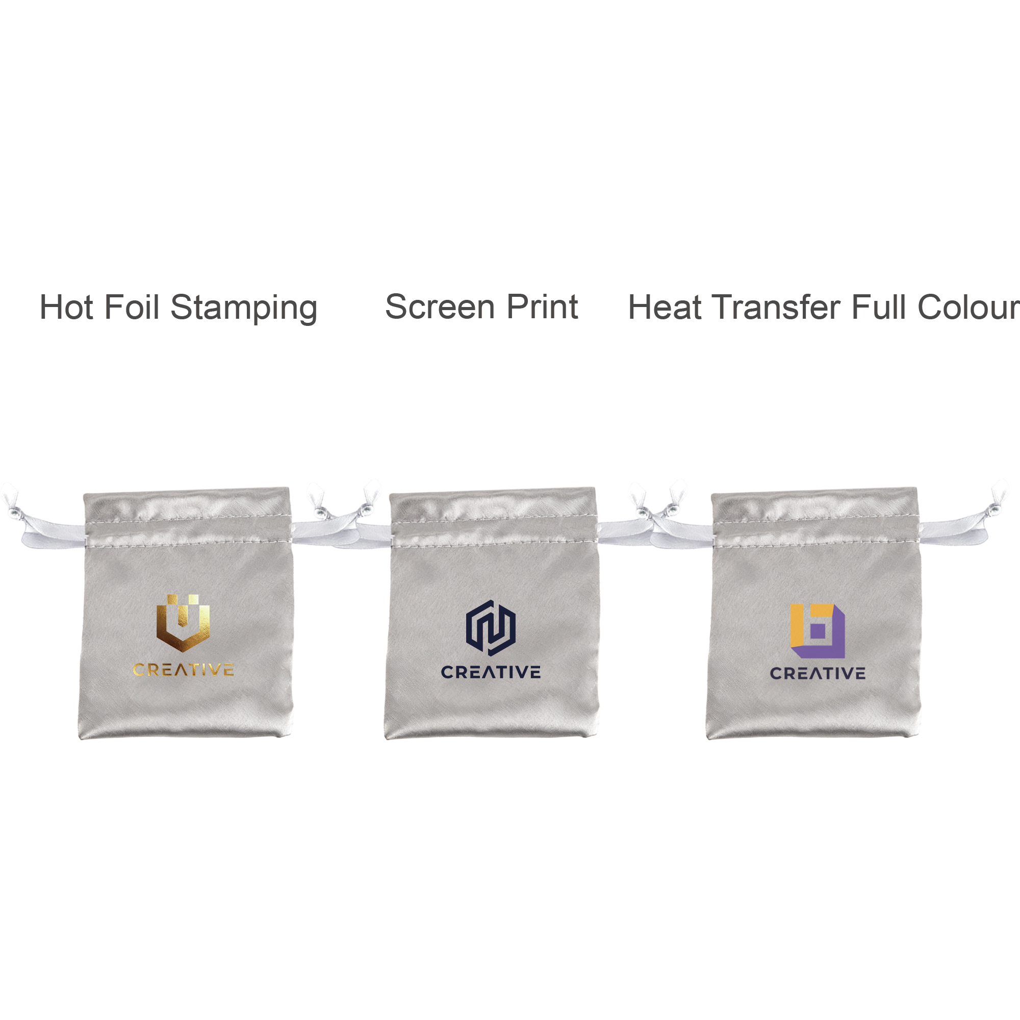 Silk Satin Drawstring Bags - Image 13