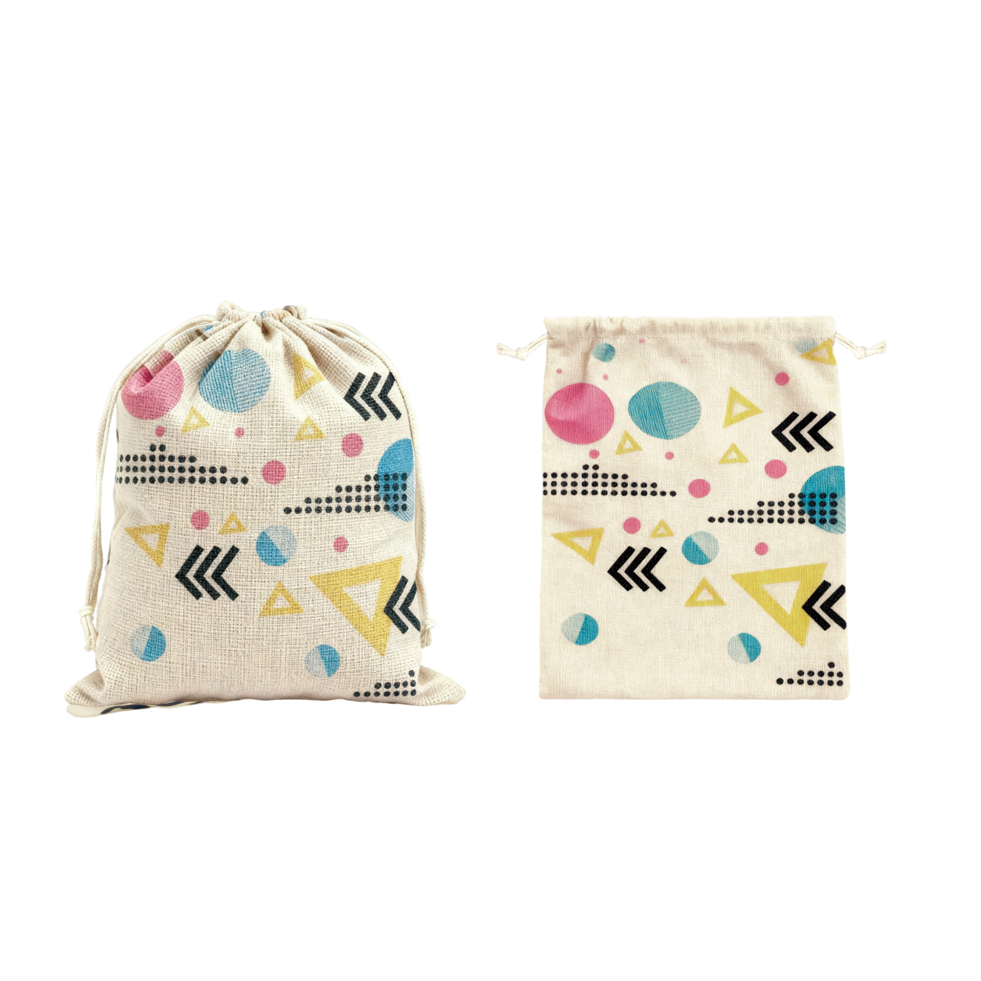Cotton Linen Drawstring Bags - Image 6