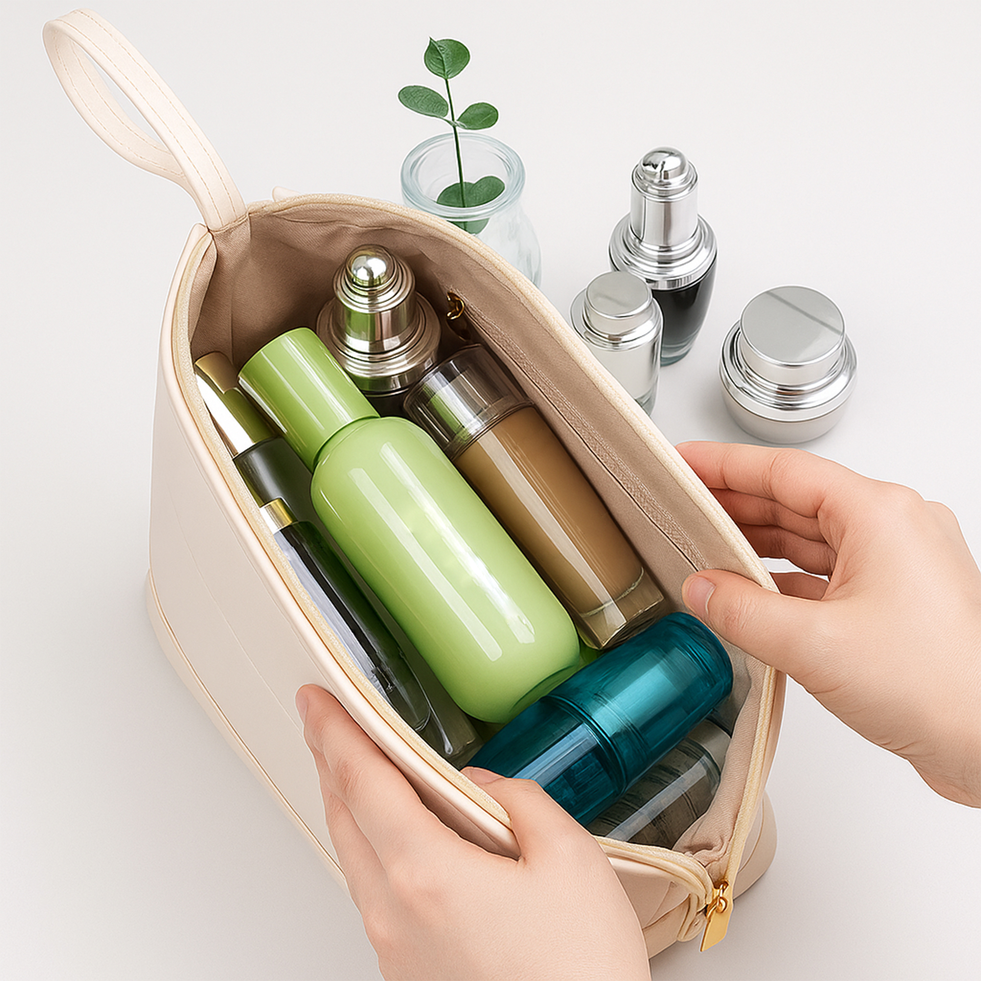 Large Capacity PU Toiletry Bag - Image 12