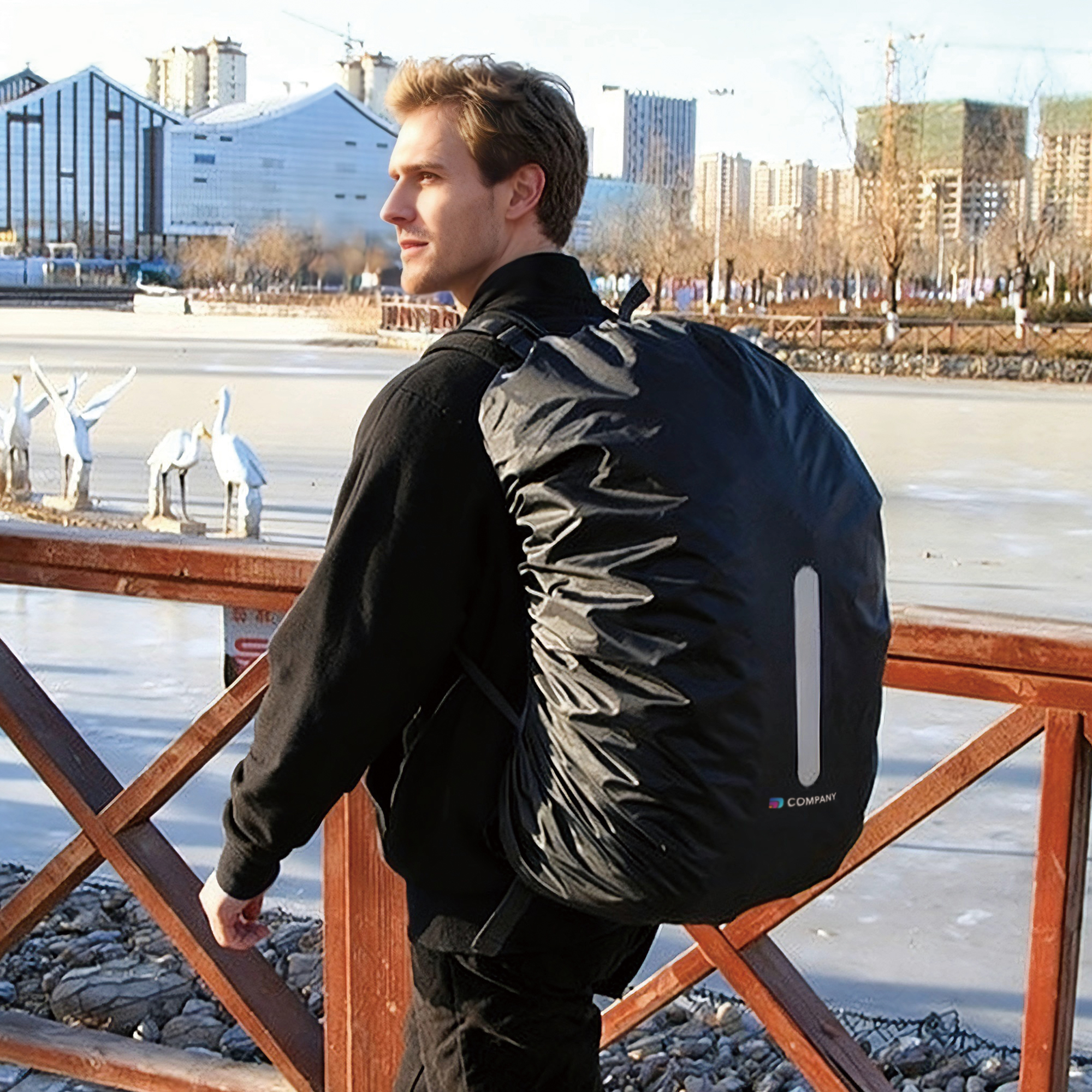 Reflective Backpack Rain Cover - Image 13