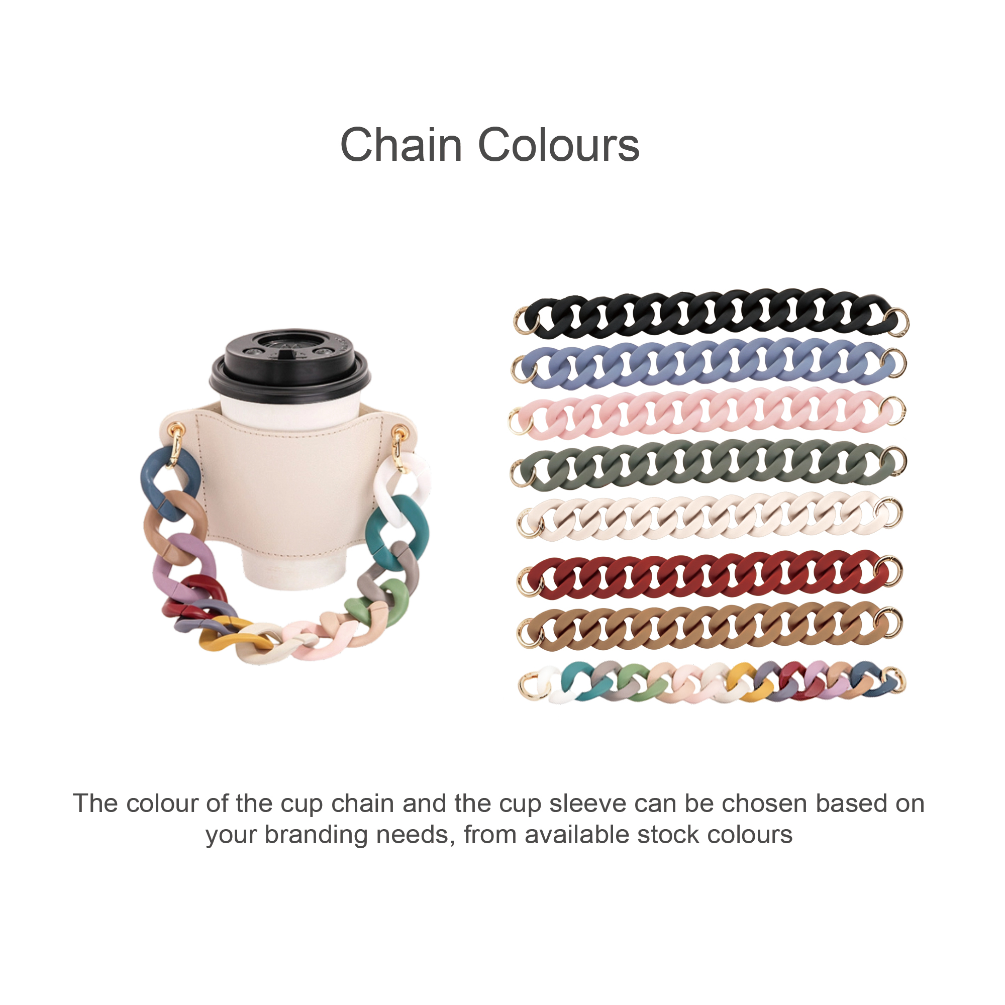 Leather Water Bottle Holder With Acrylic Strap - Image 9
