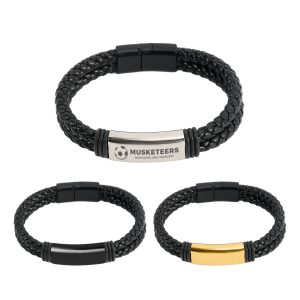 Double-row Braided Leather Bracelet