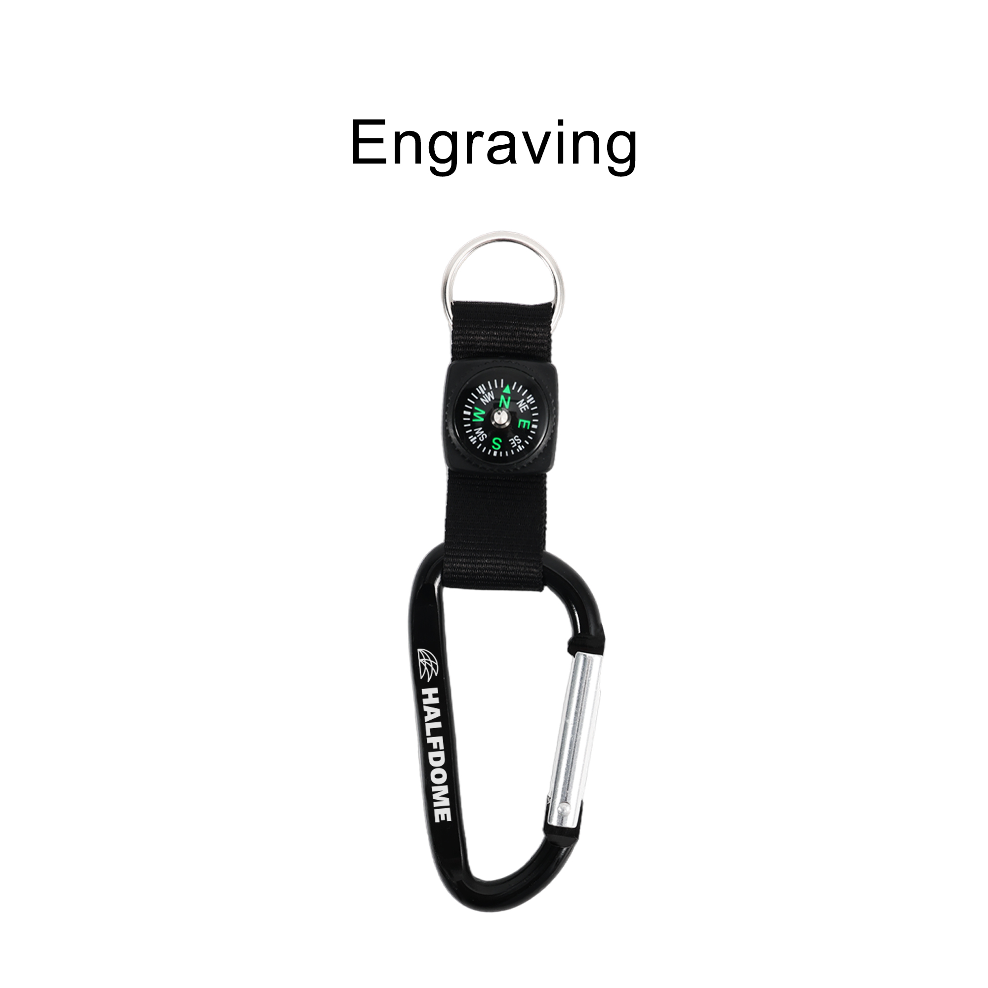 Carabiner with Compass Keychain - Image 9
