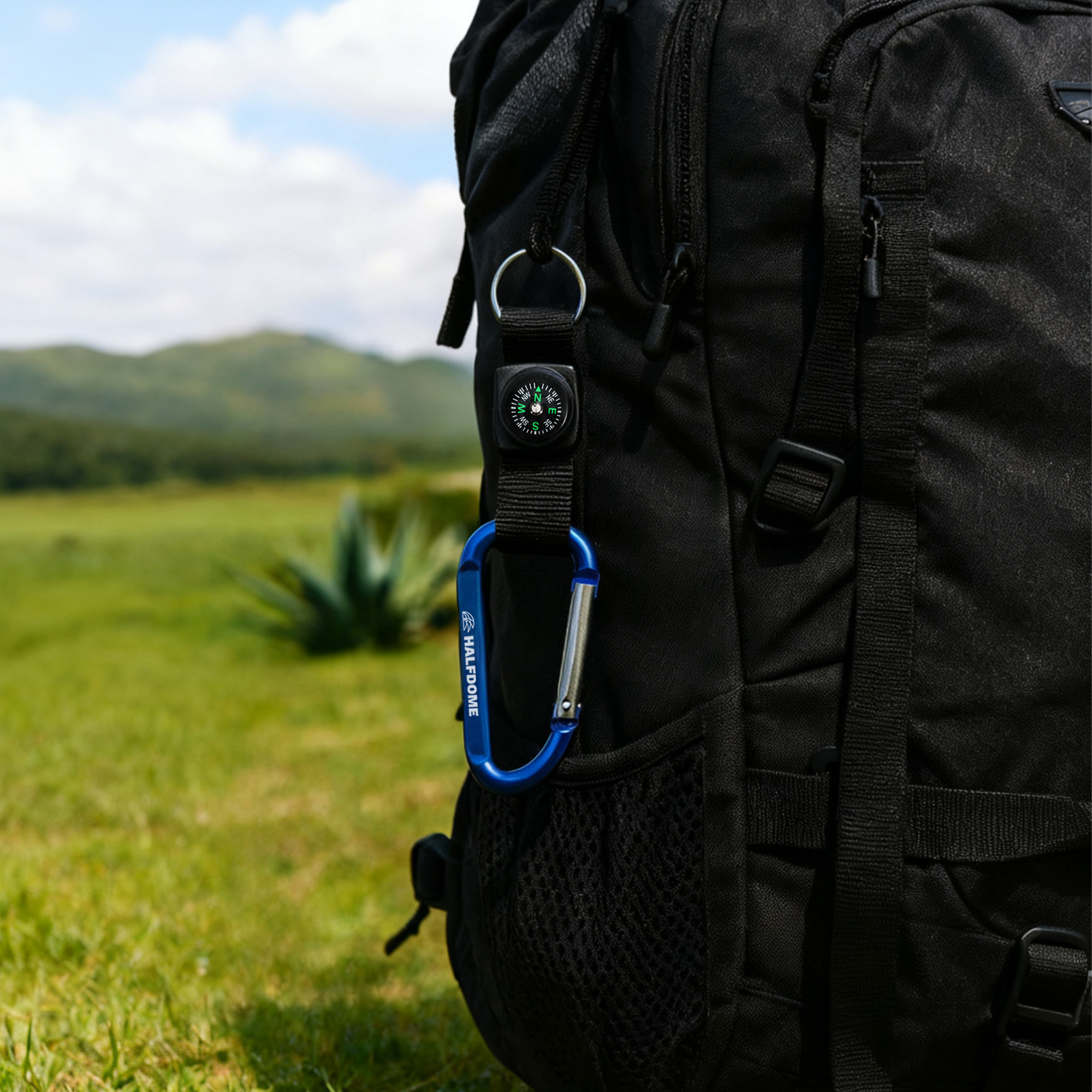 Carabiner with Compass Keychain - Image 12
