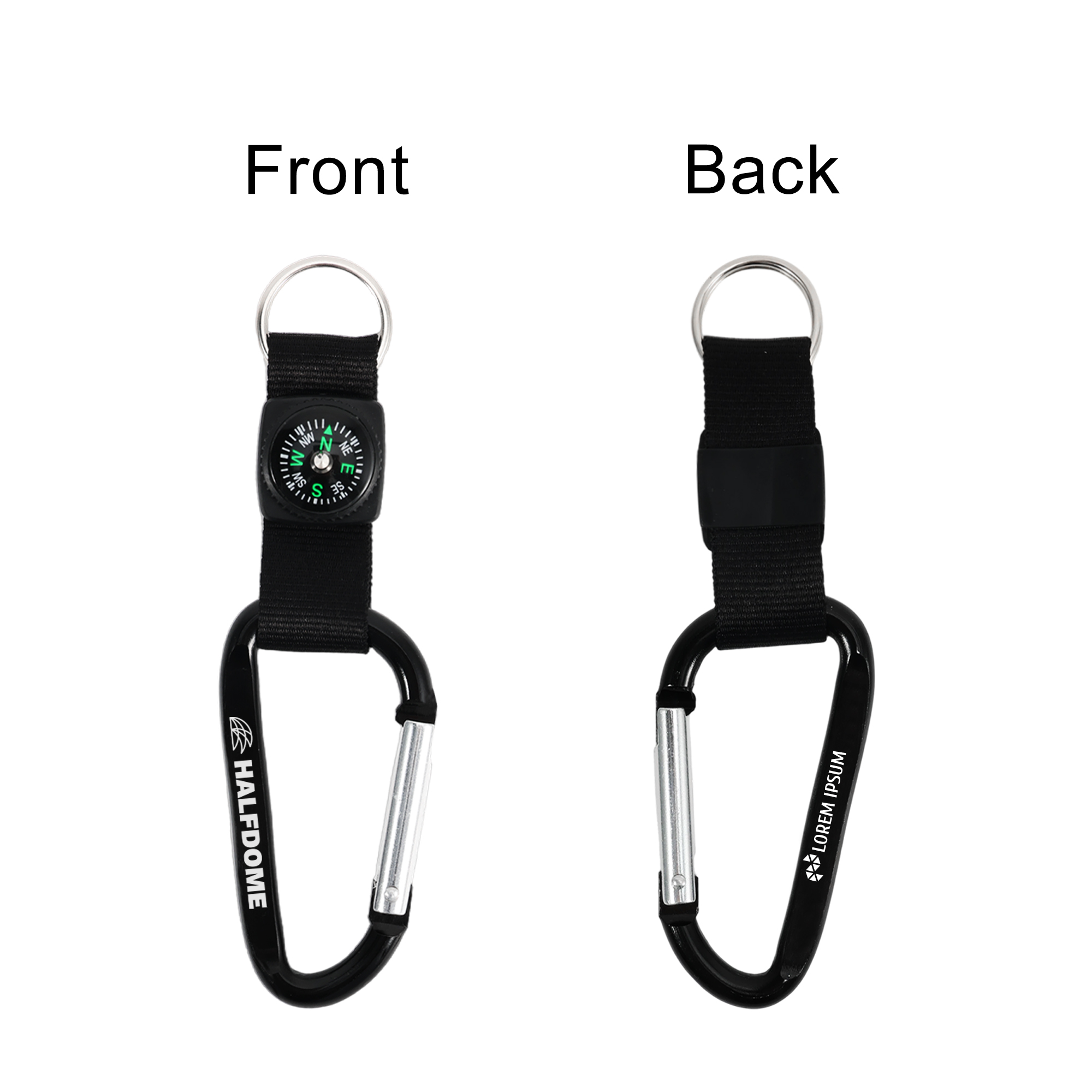 Carabiner with Compass Keychain - Image 10