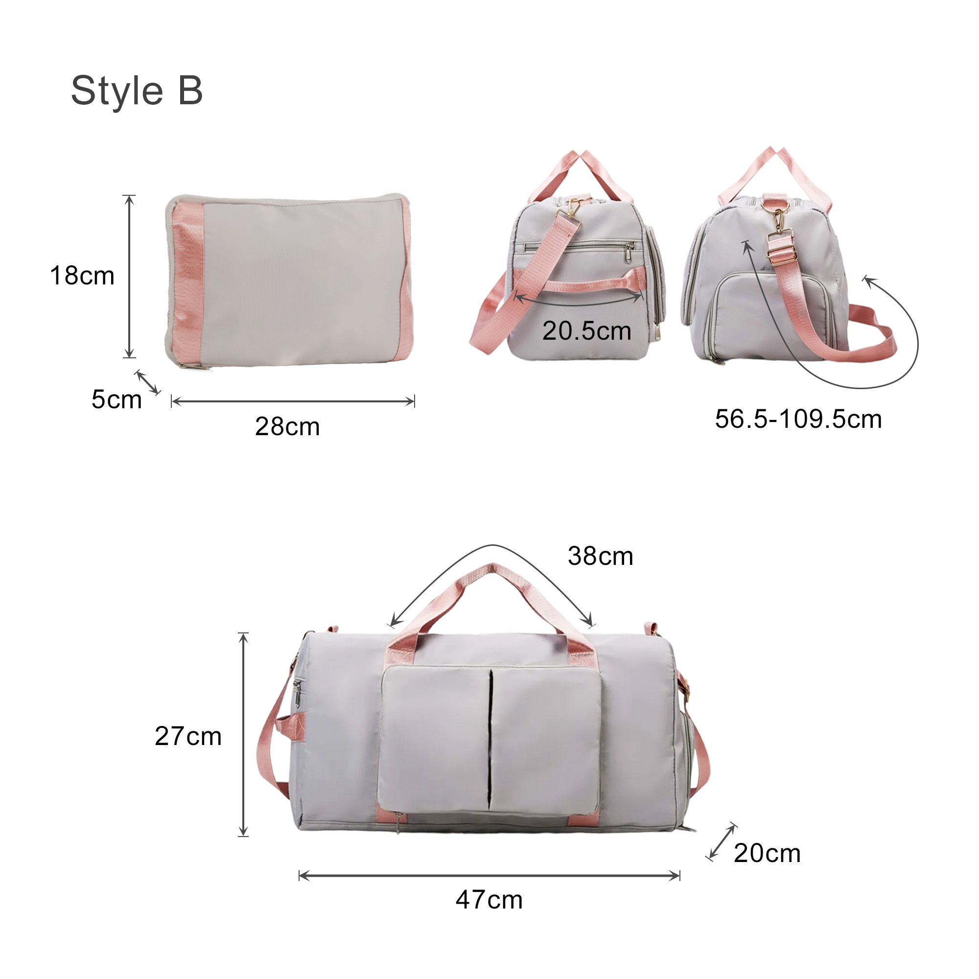 Foldable Sports Duffle Bag - Image 14