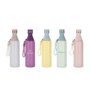 500ML Stainless Steel 2 in 1 Double Wall Slim Bottle