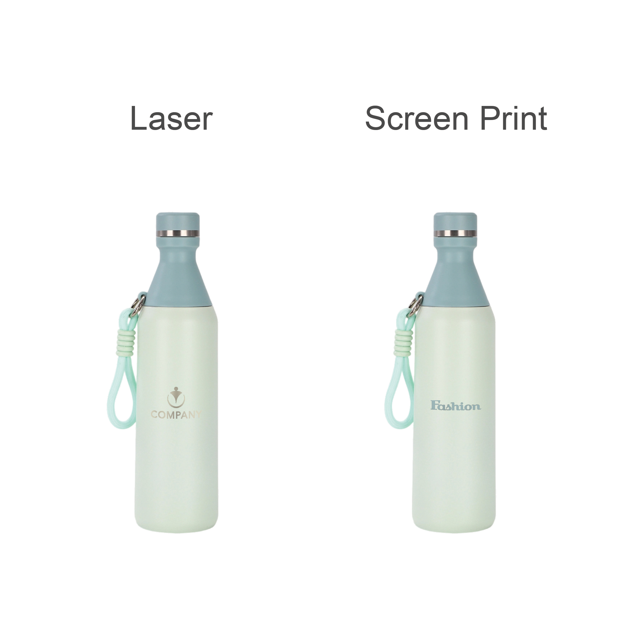 500ML Stainless Steel 2 in 1 Double Wall Slim Bottle - Image 8