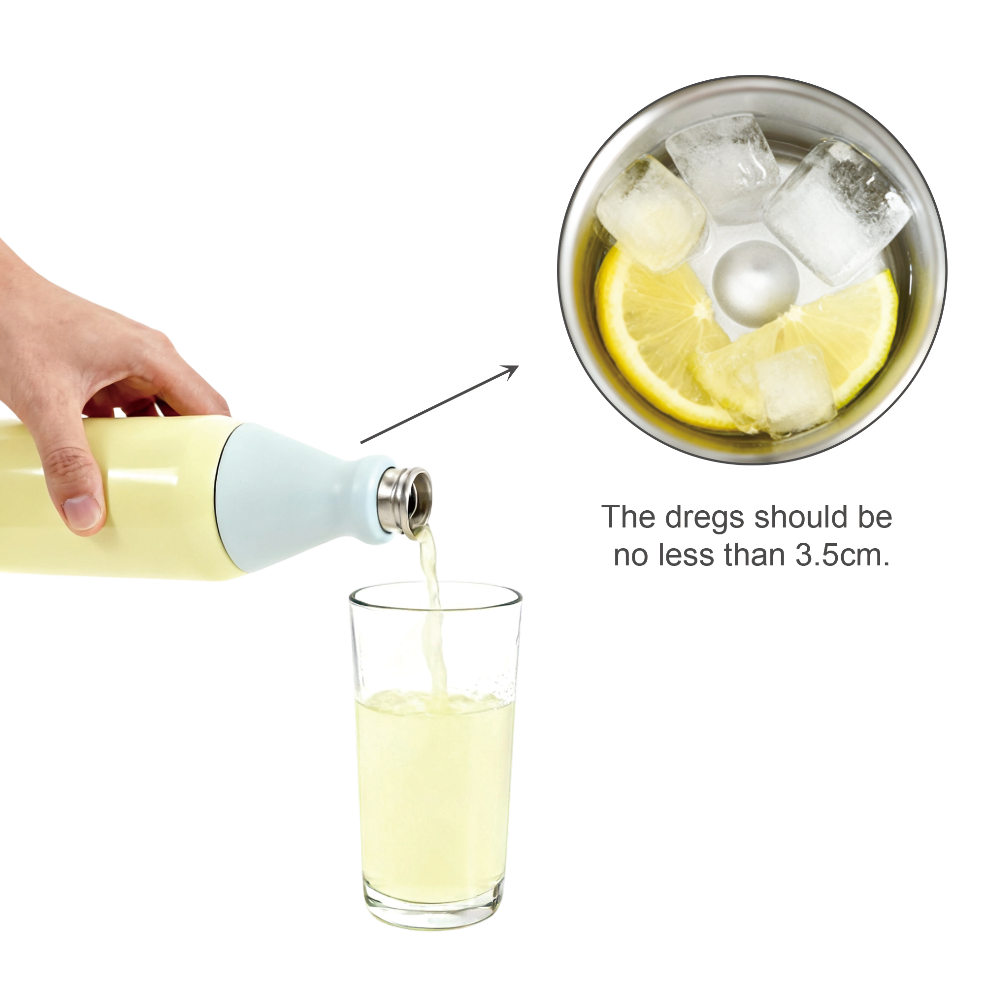 600ML Stainless Steel 2 in 1 Double Wall Slim Bottle - Image 10