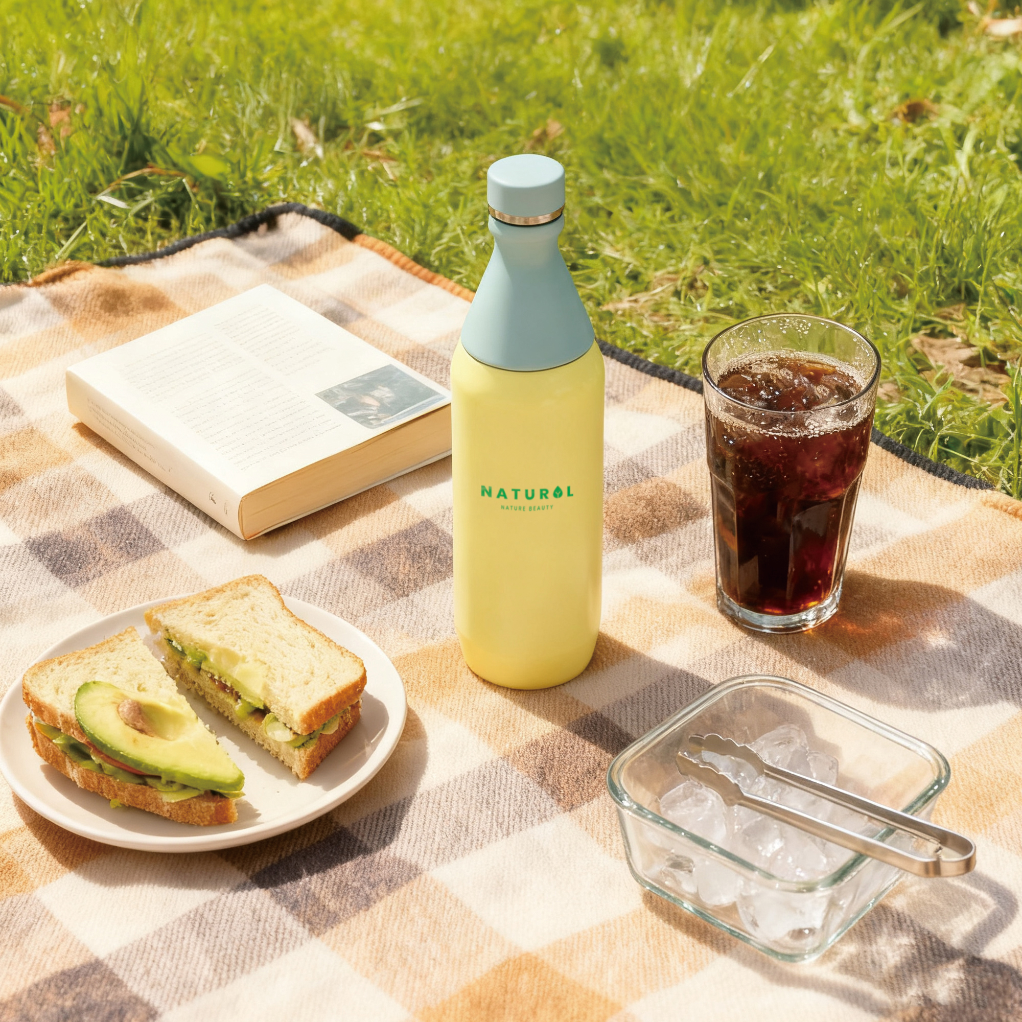 600ML Stainless Steel 2 in 1 Double Wall Slim Bottle - Image 12
