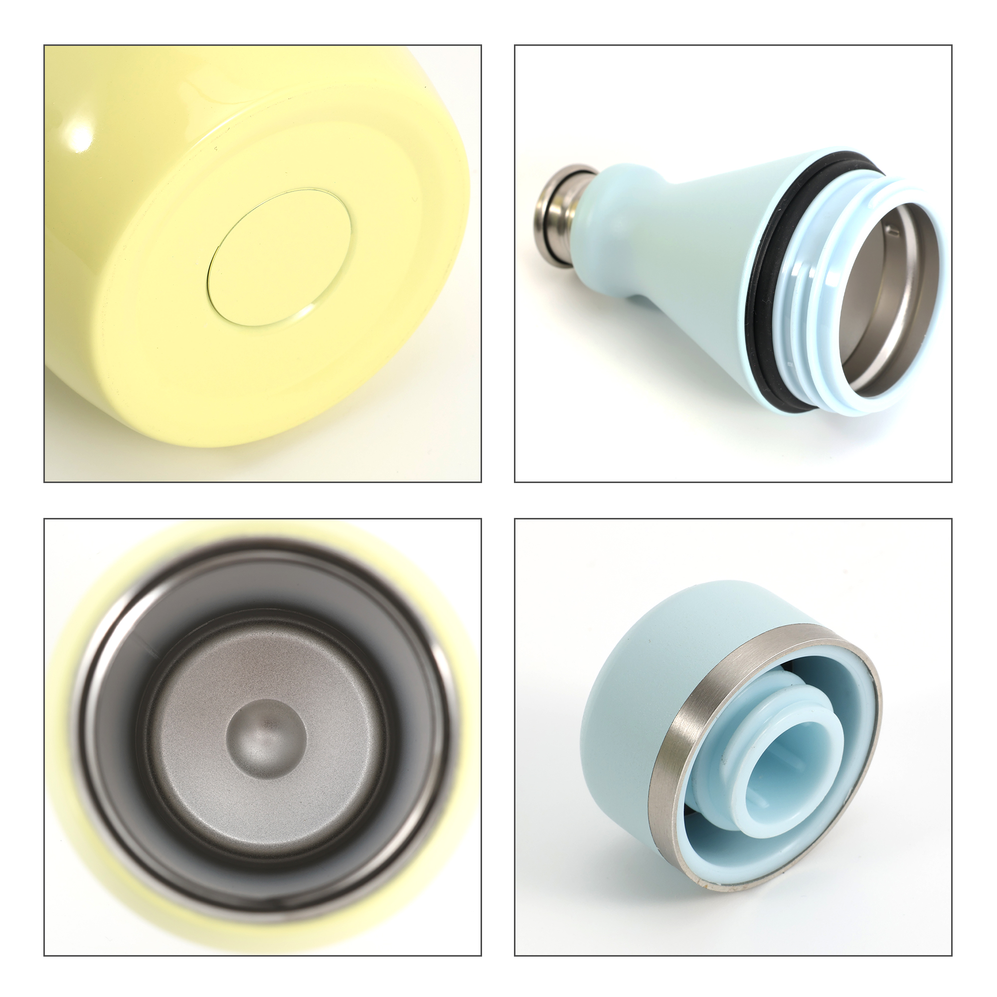 600ML Stainless Steel 2 in 1 Double Wall Slim Bottle - Image 11