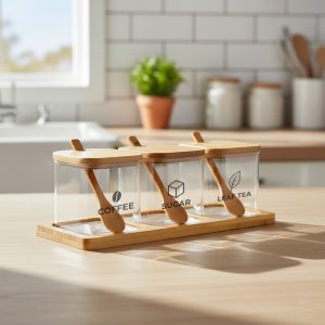 Kitchen Condiments Jars
