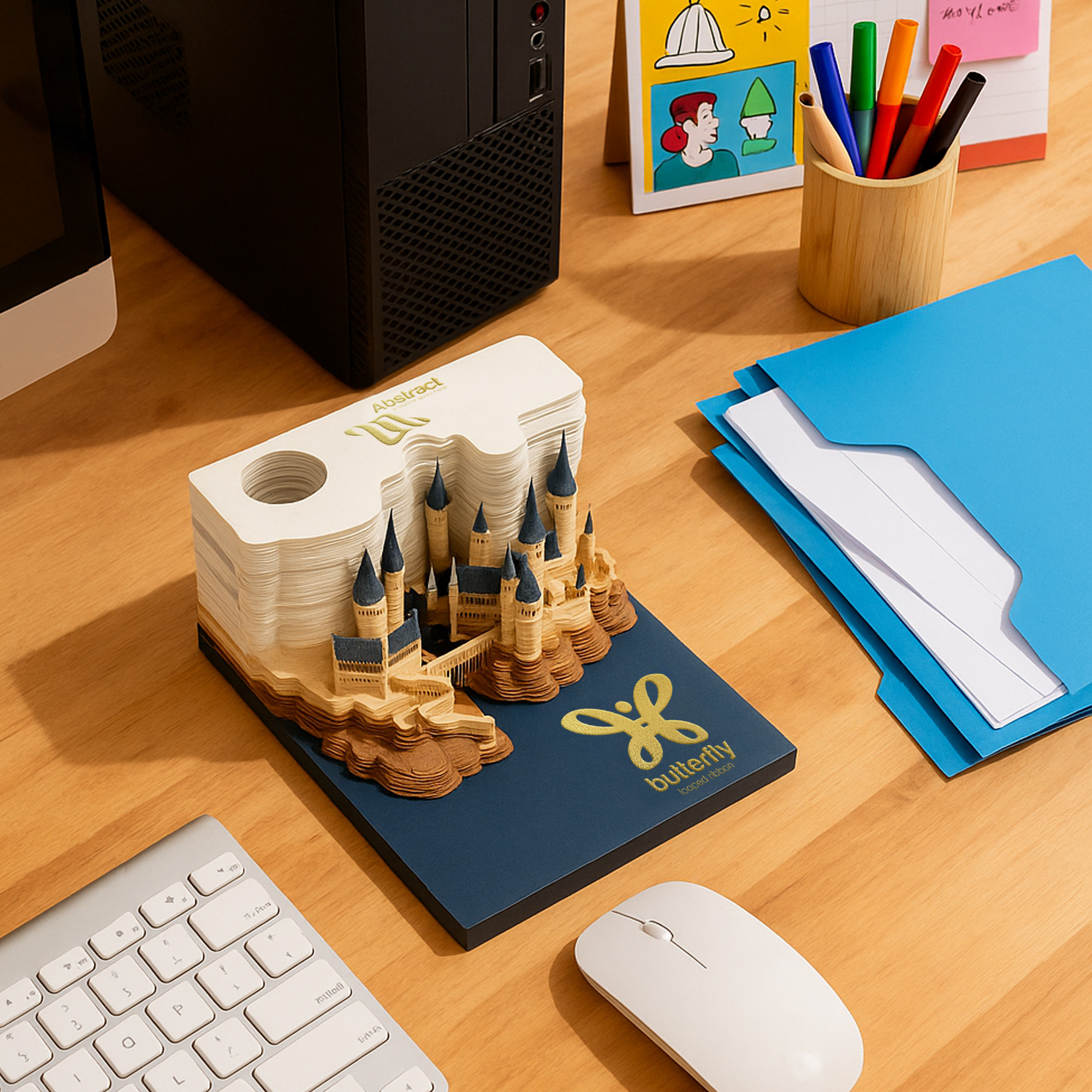 3D Paper Carving Notepad Weekly Calendar - Image 7